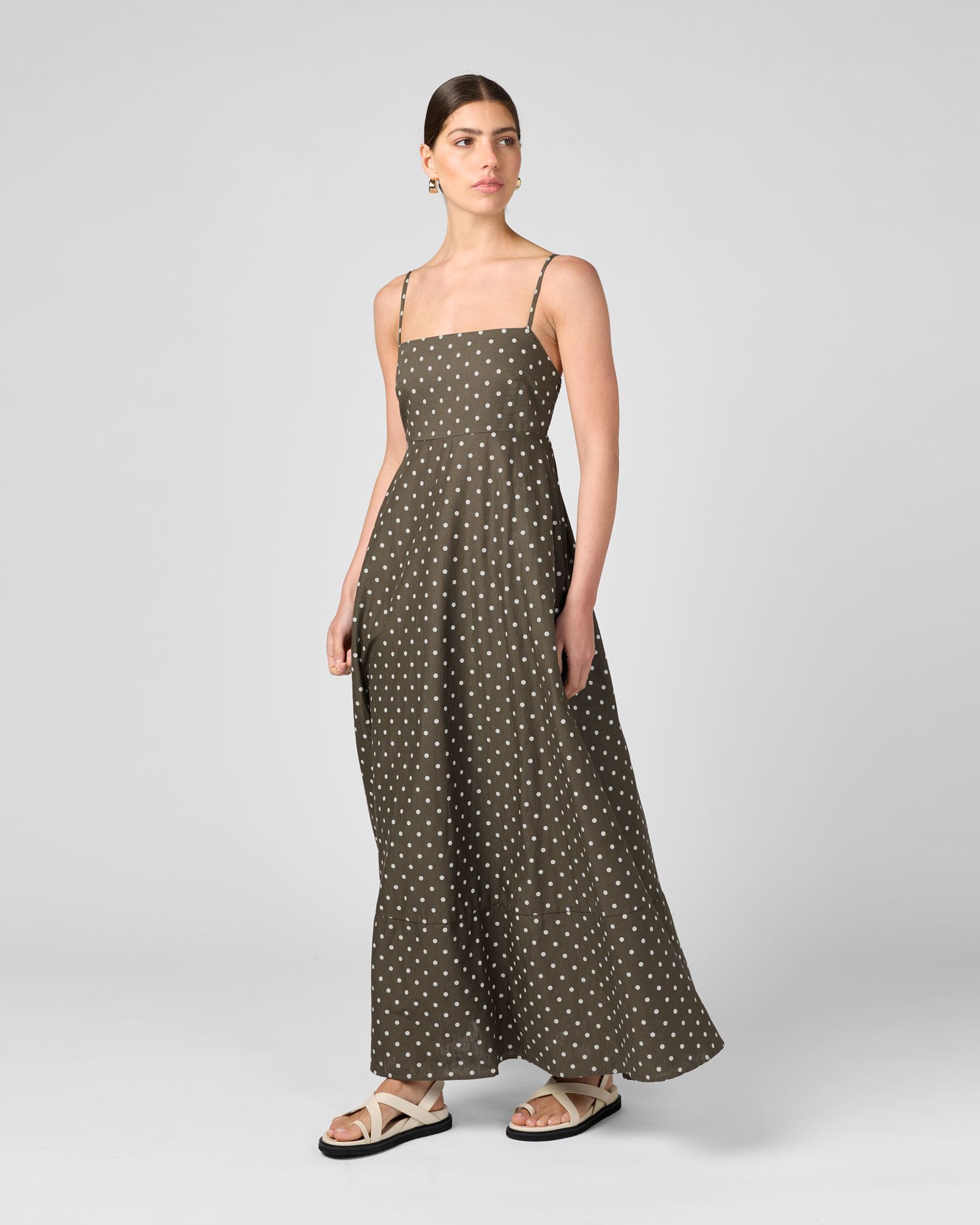 Polka Dot Maxi Dress