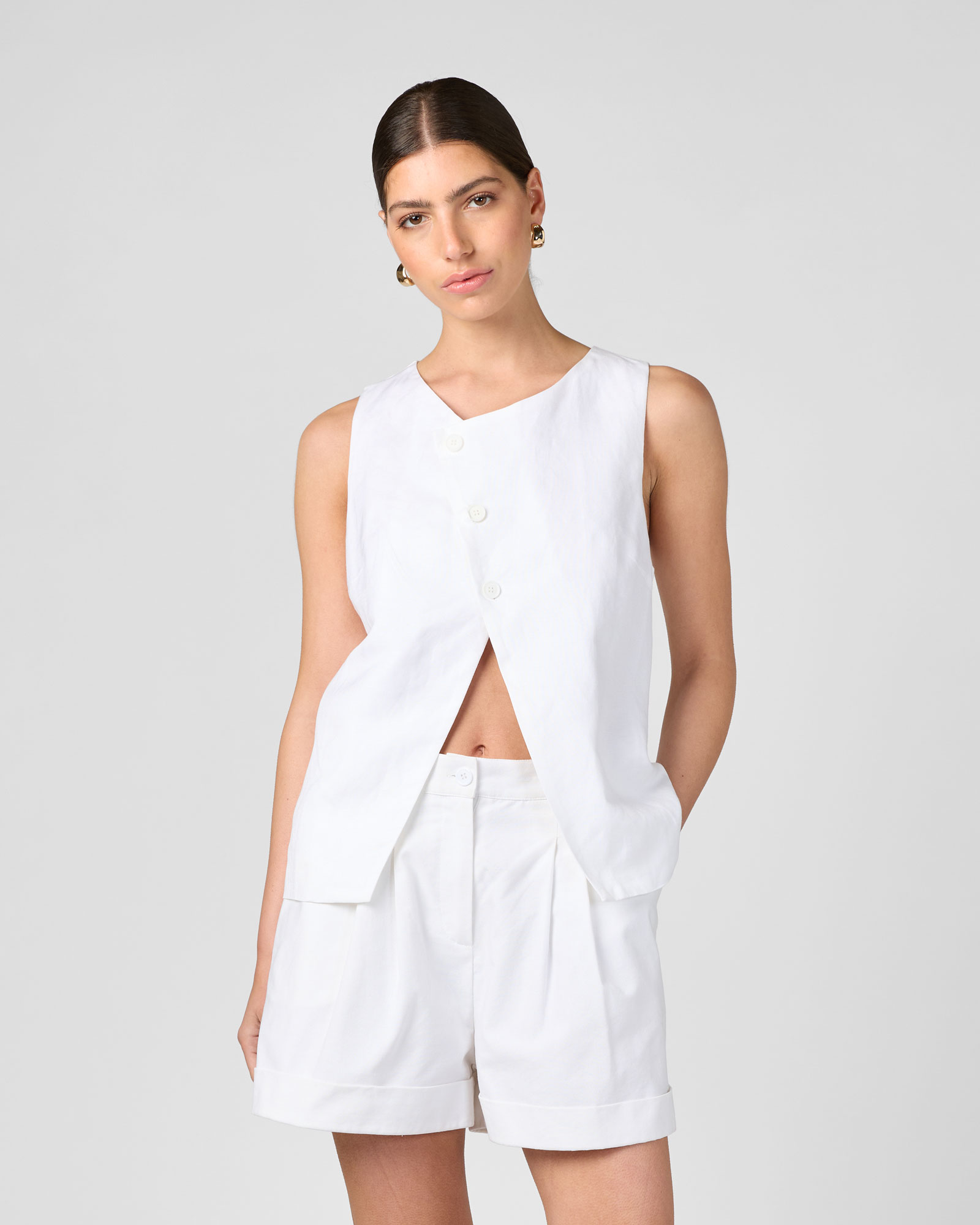 Primo Asymmetric Waistcoat
