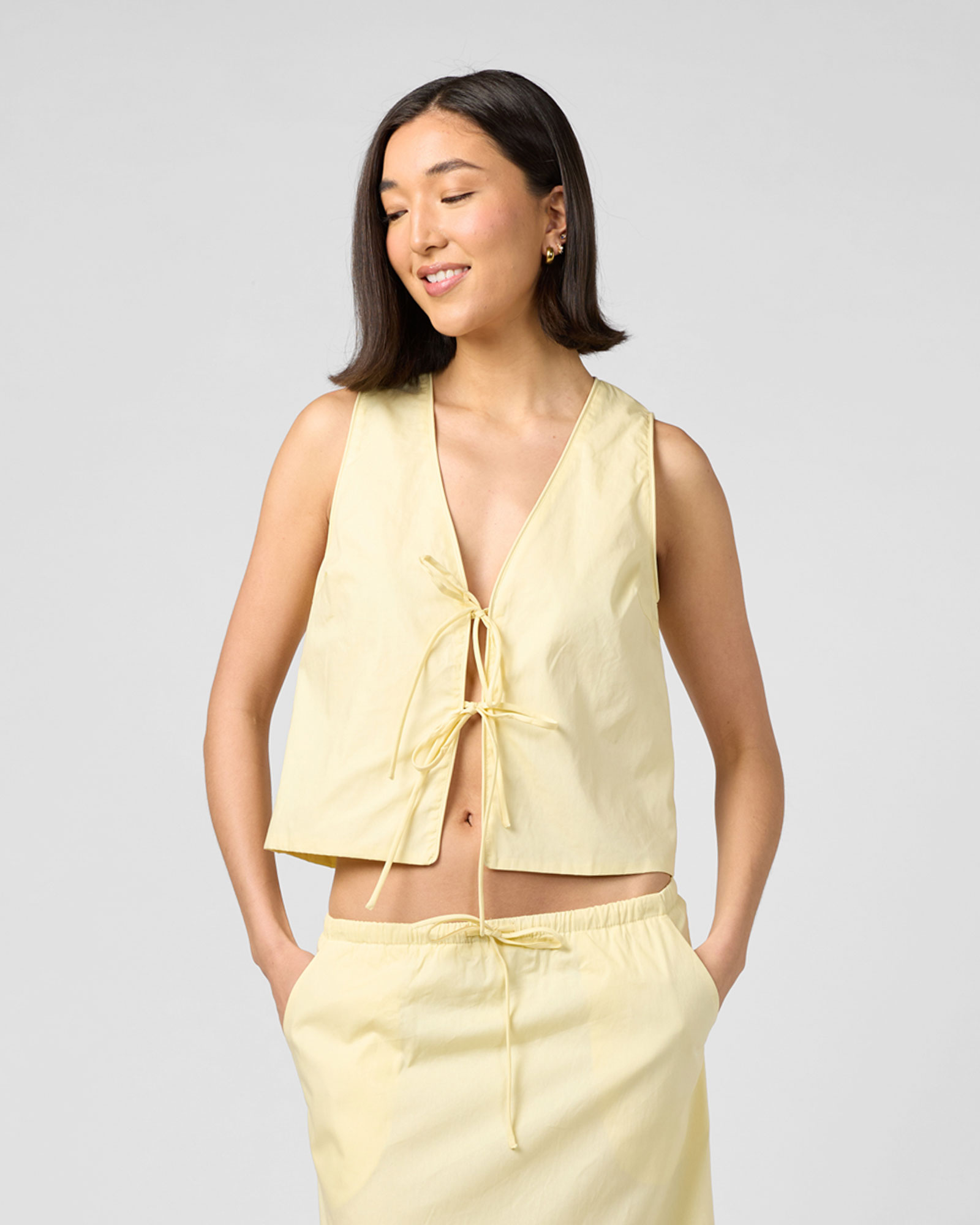 Daffodils Summer Tie Vest Top