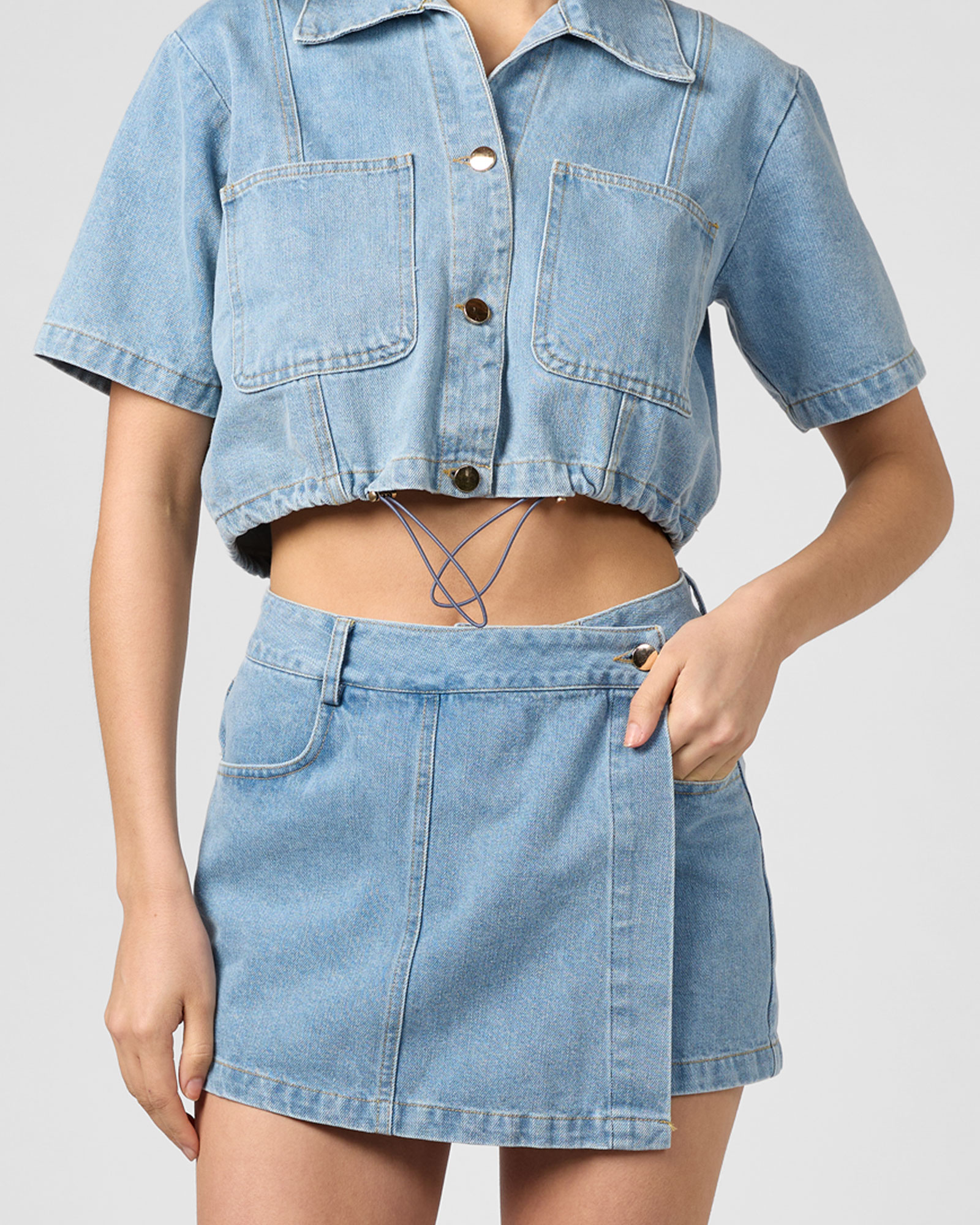 Denim Skort