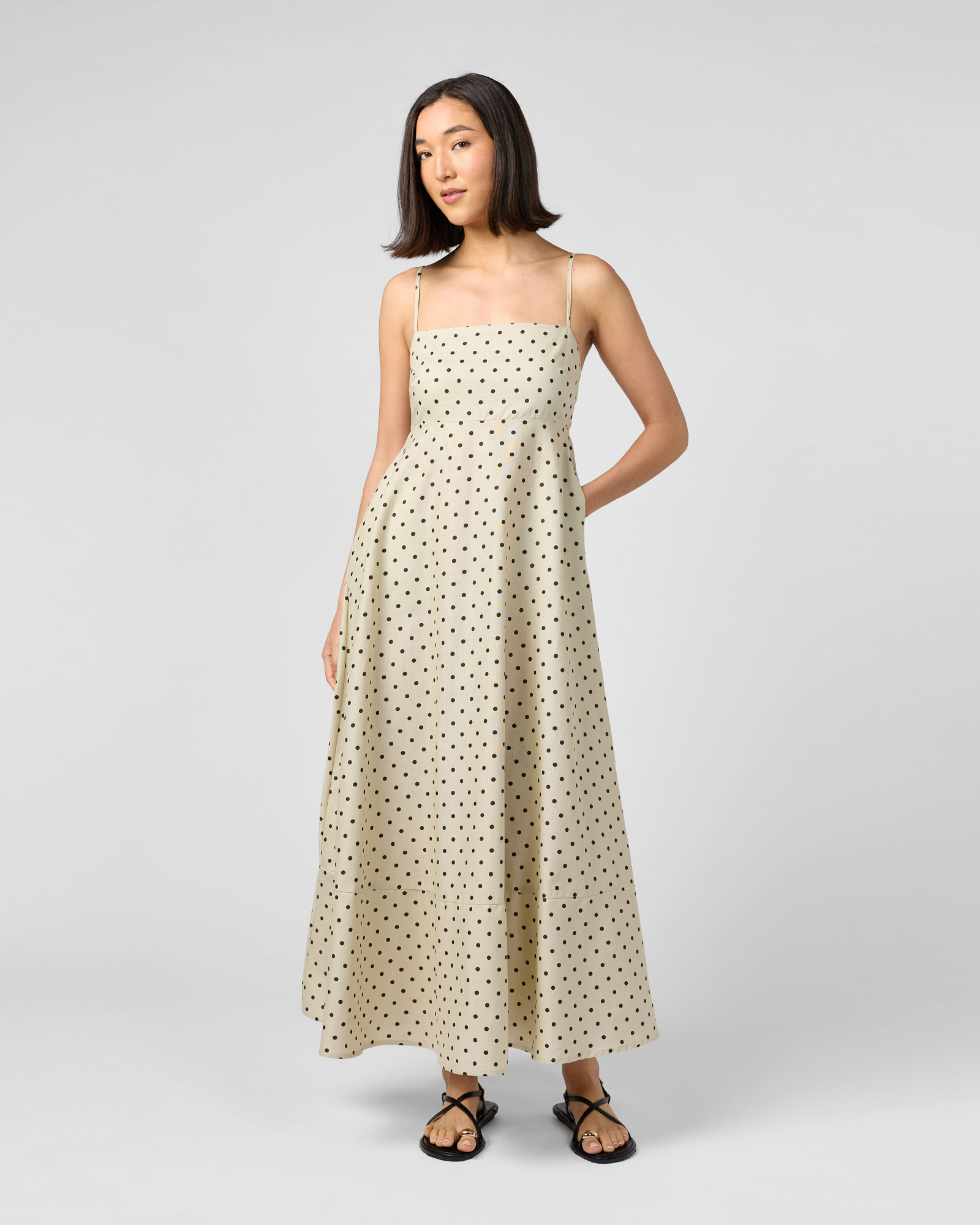 Polka Dot Maxi Dress
