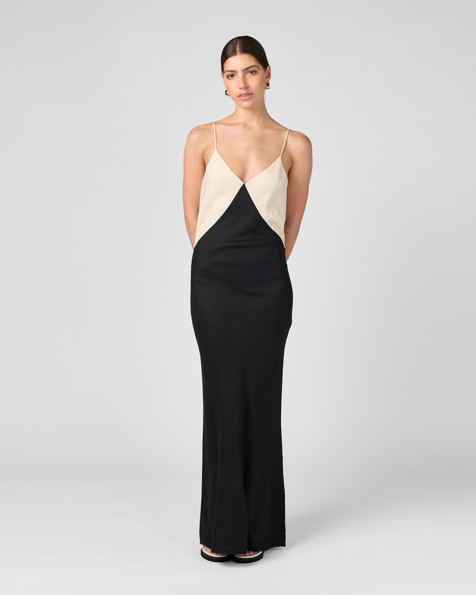 Two Tone Maxi Dress