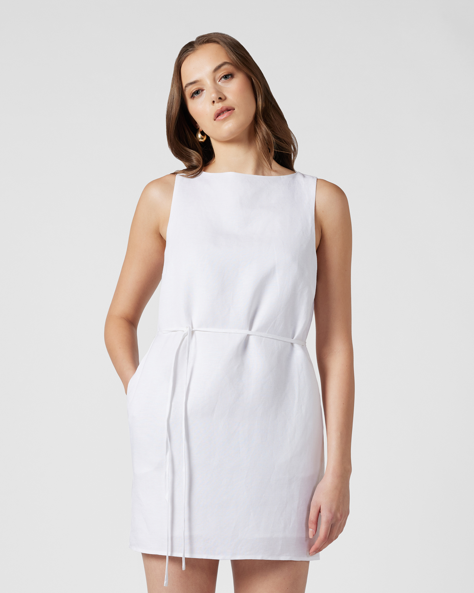Seratonia Linen Mini Dress