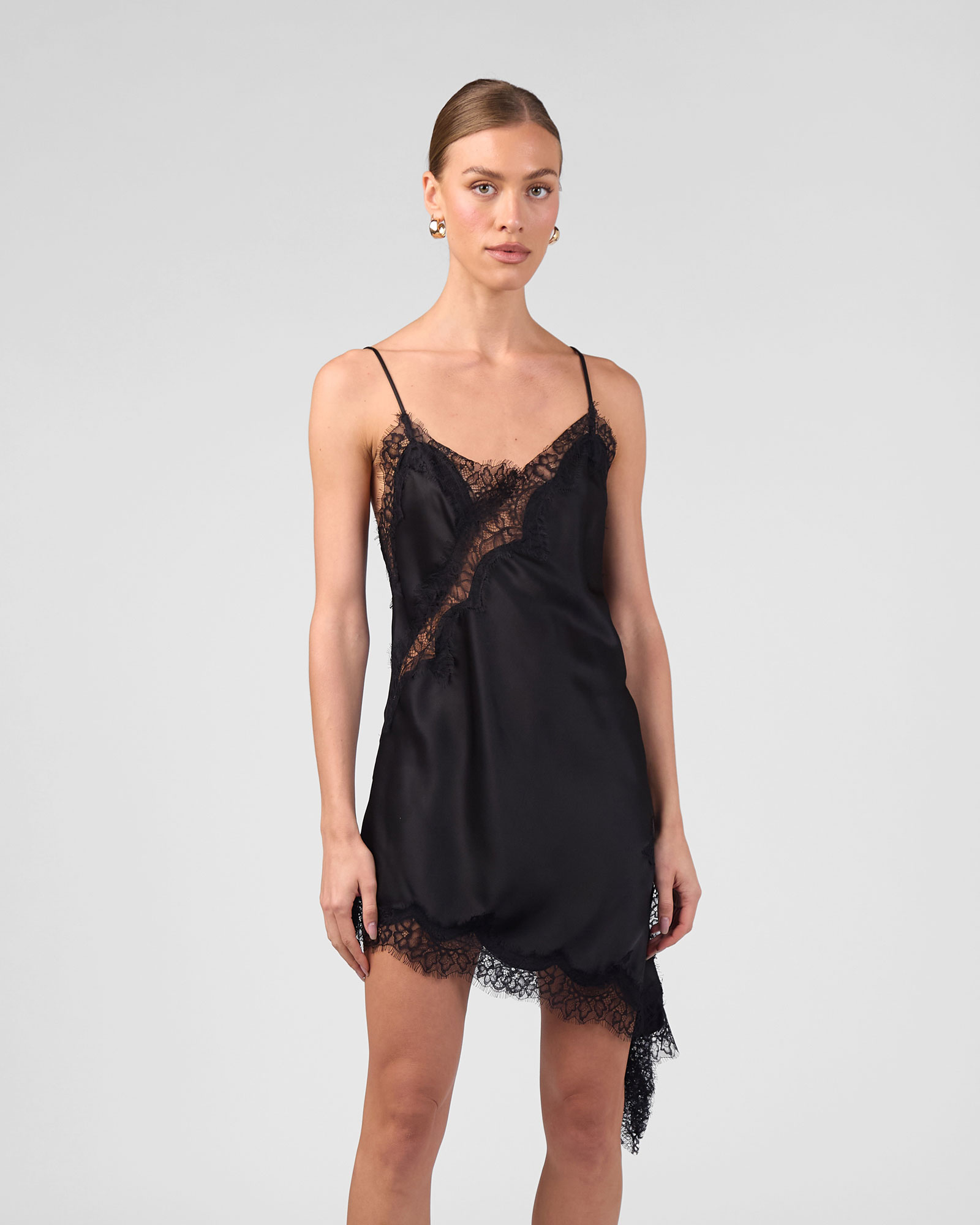 Asymmetrical Lace Dress