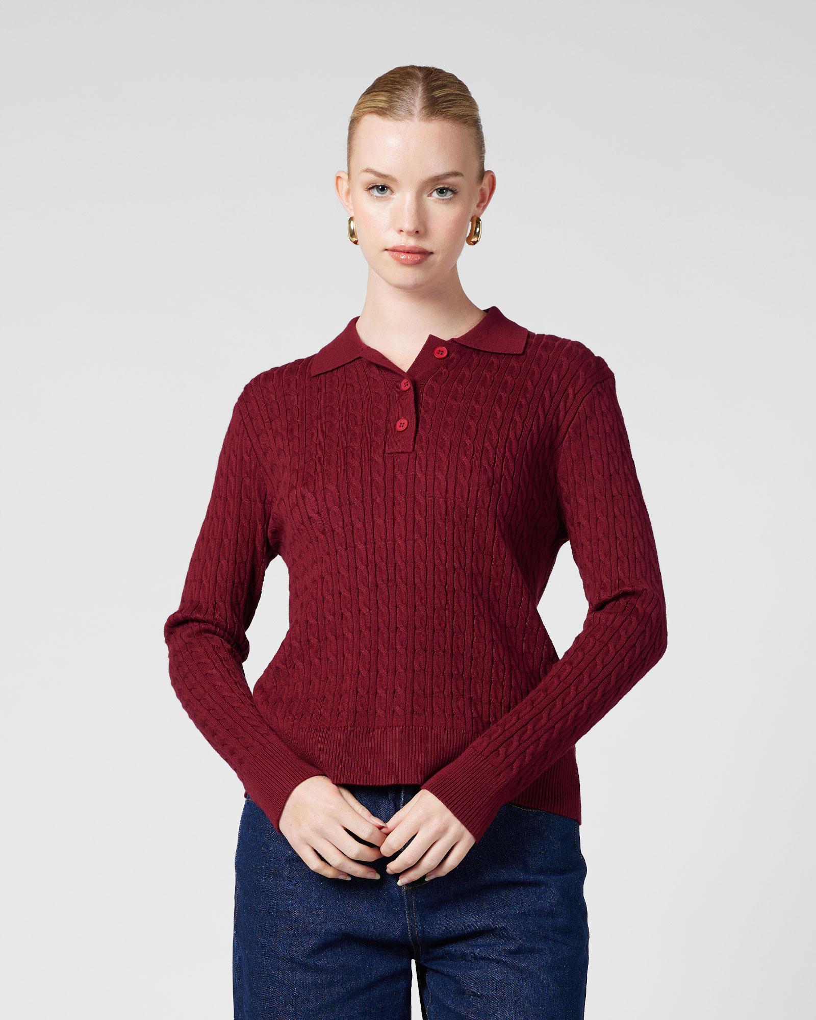 Arlo Polo Knit Top