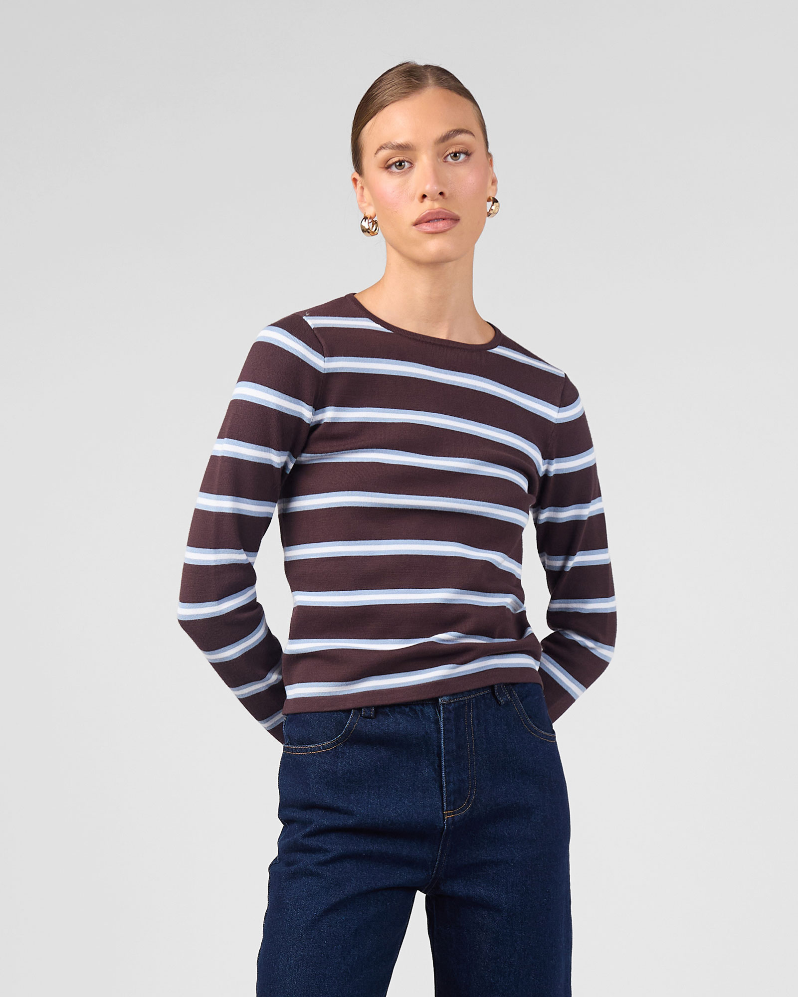 Printed Ruffle Sleeve Top