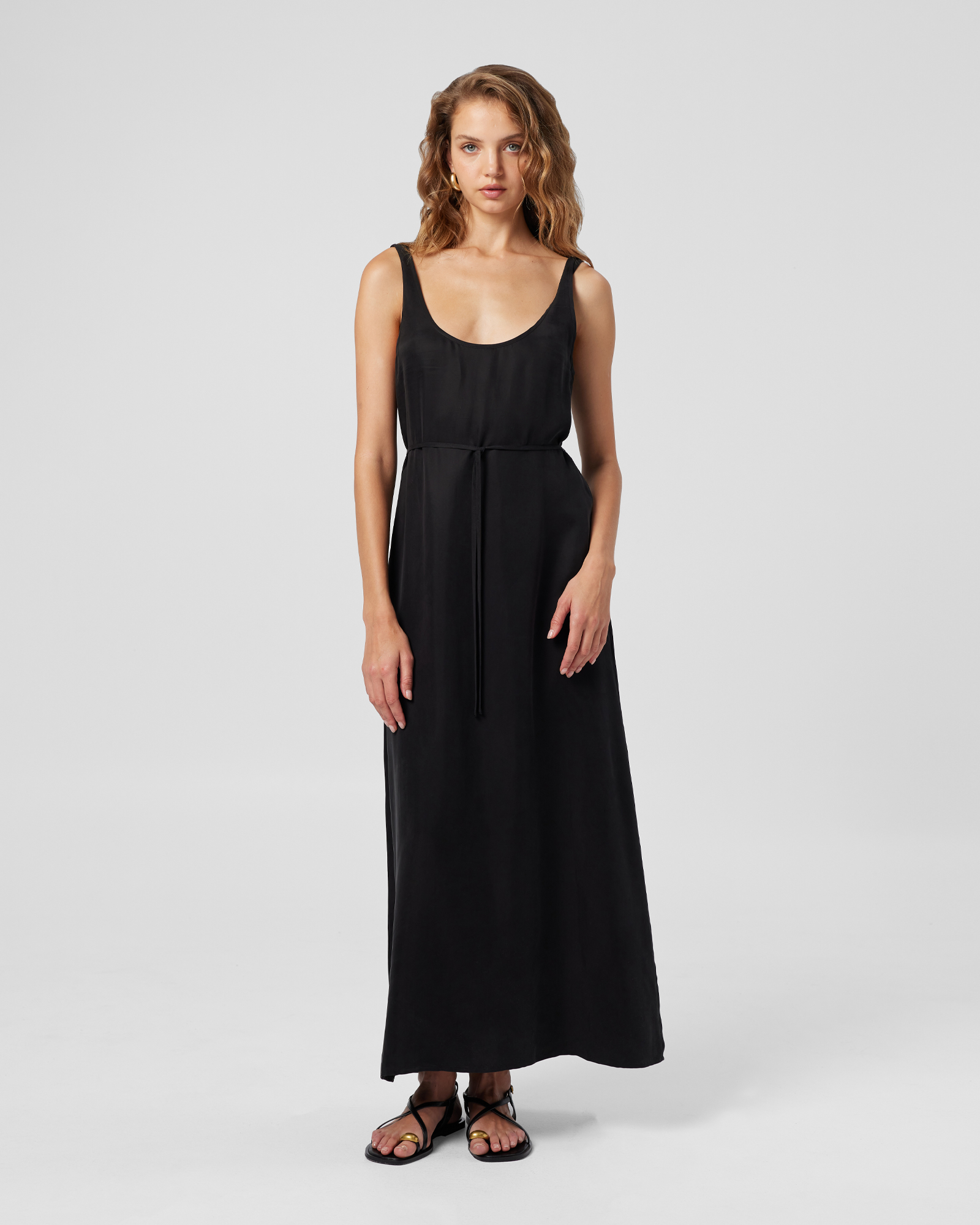 Pepperwood Cupro Scoop Neck Dress