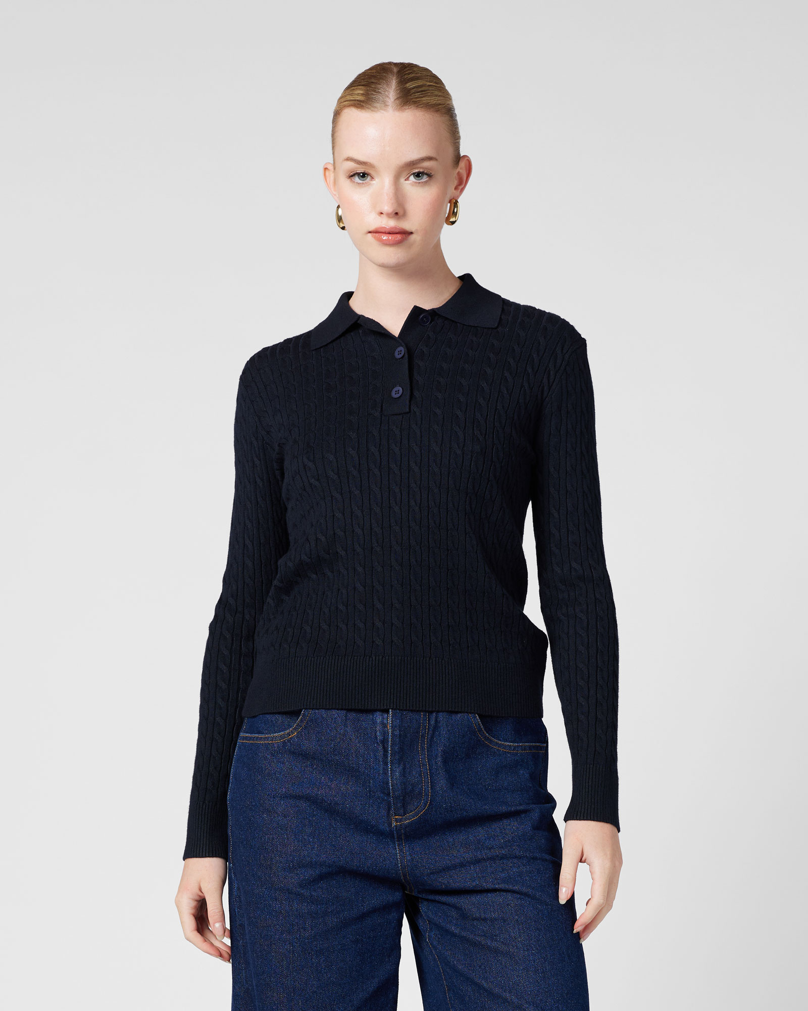 Arlo Polo Knit Top