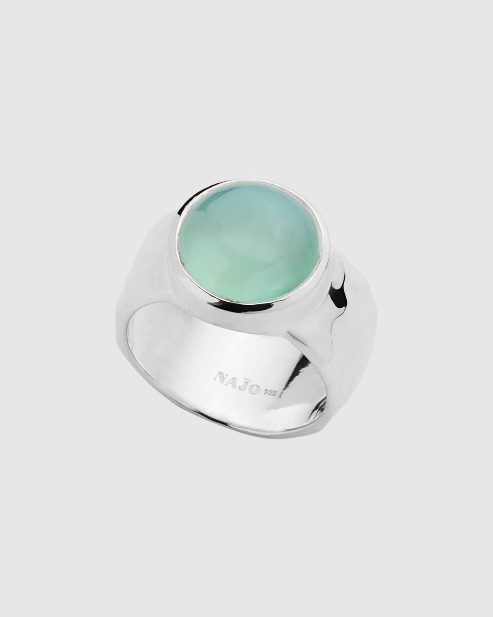 Chroma Silver Aqua Chalcedony Ring
