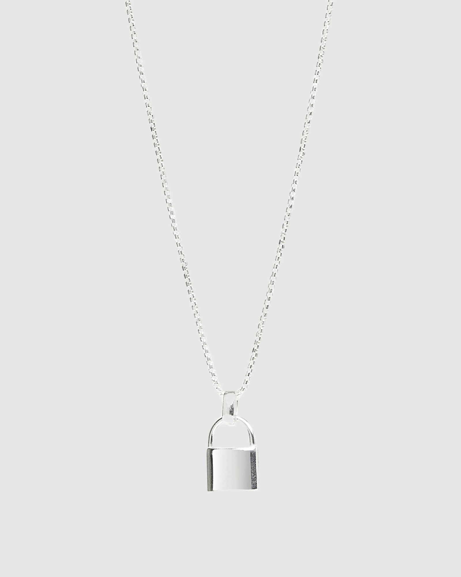 Love Lock Silver Pendant (45cm + 5cm ext)