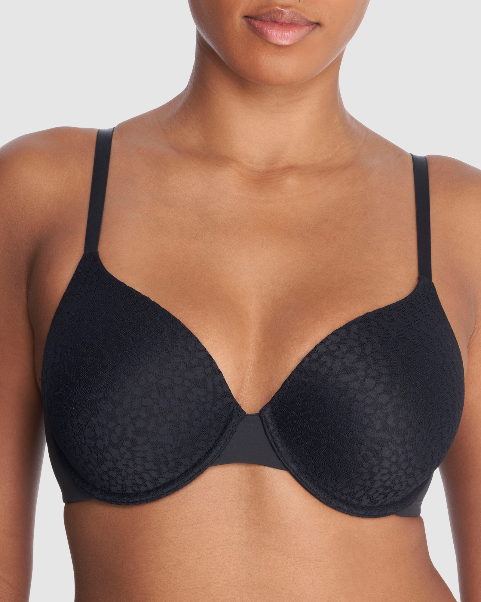 Comfort Evolution Memory Foam & Lace Full Cup T-Shirt Bra