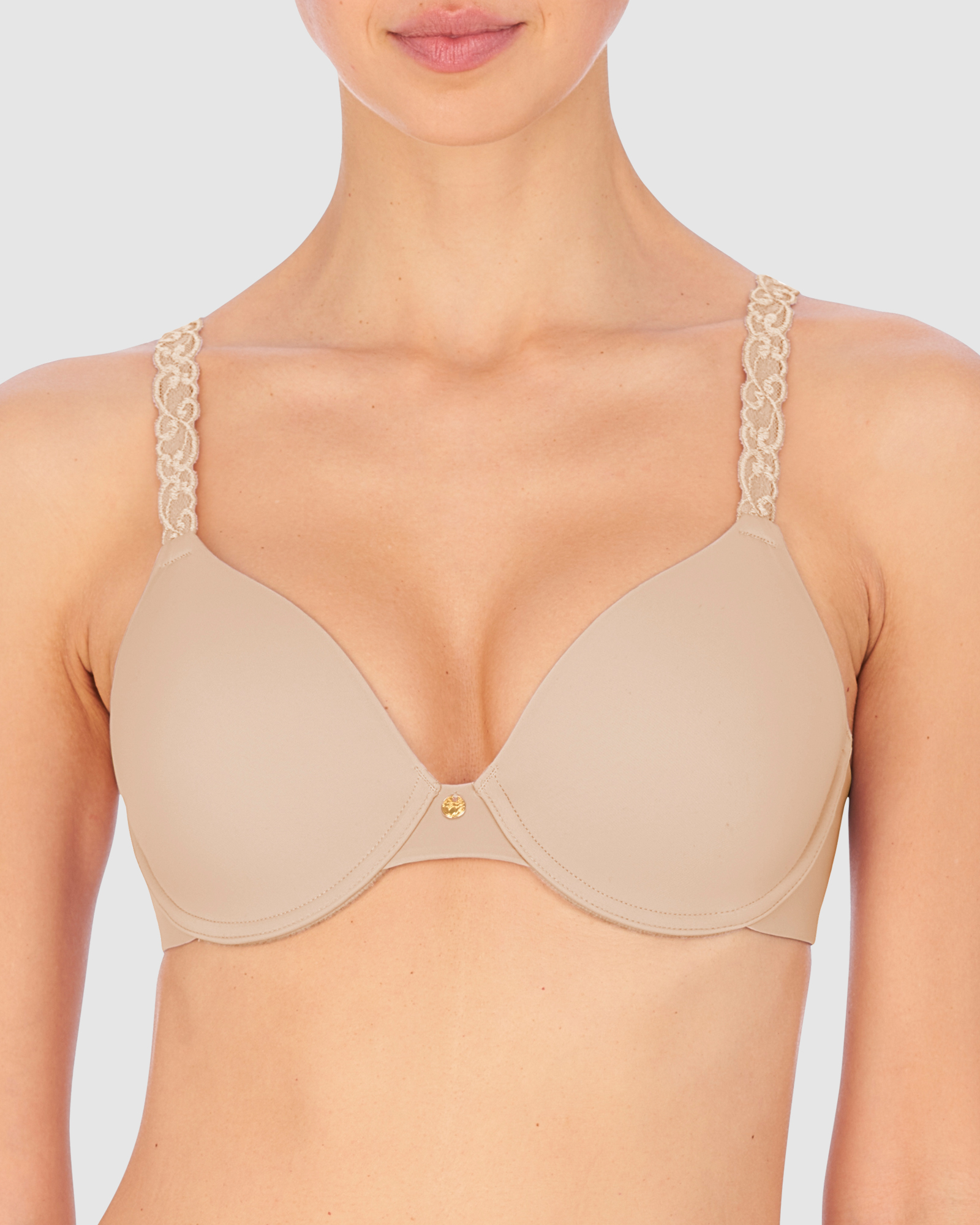 Pure Luxe Lace Strap Smooth Contour T-Shirt Bra