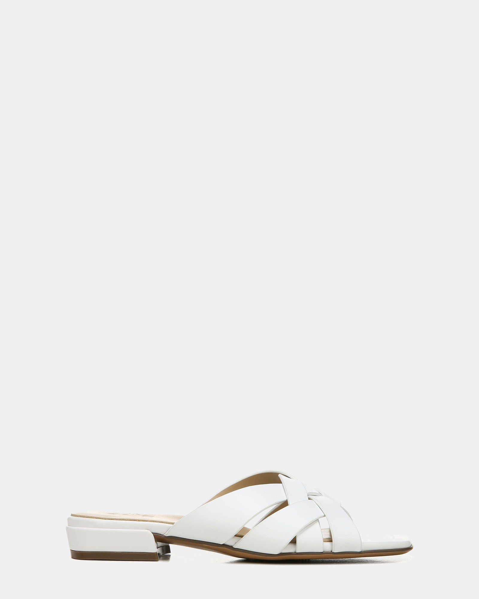 Ashford Slide - White Leather
