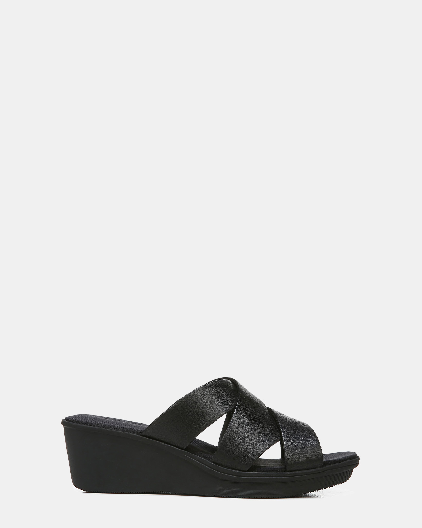 Rowena Wedge Sandal - Black