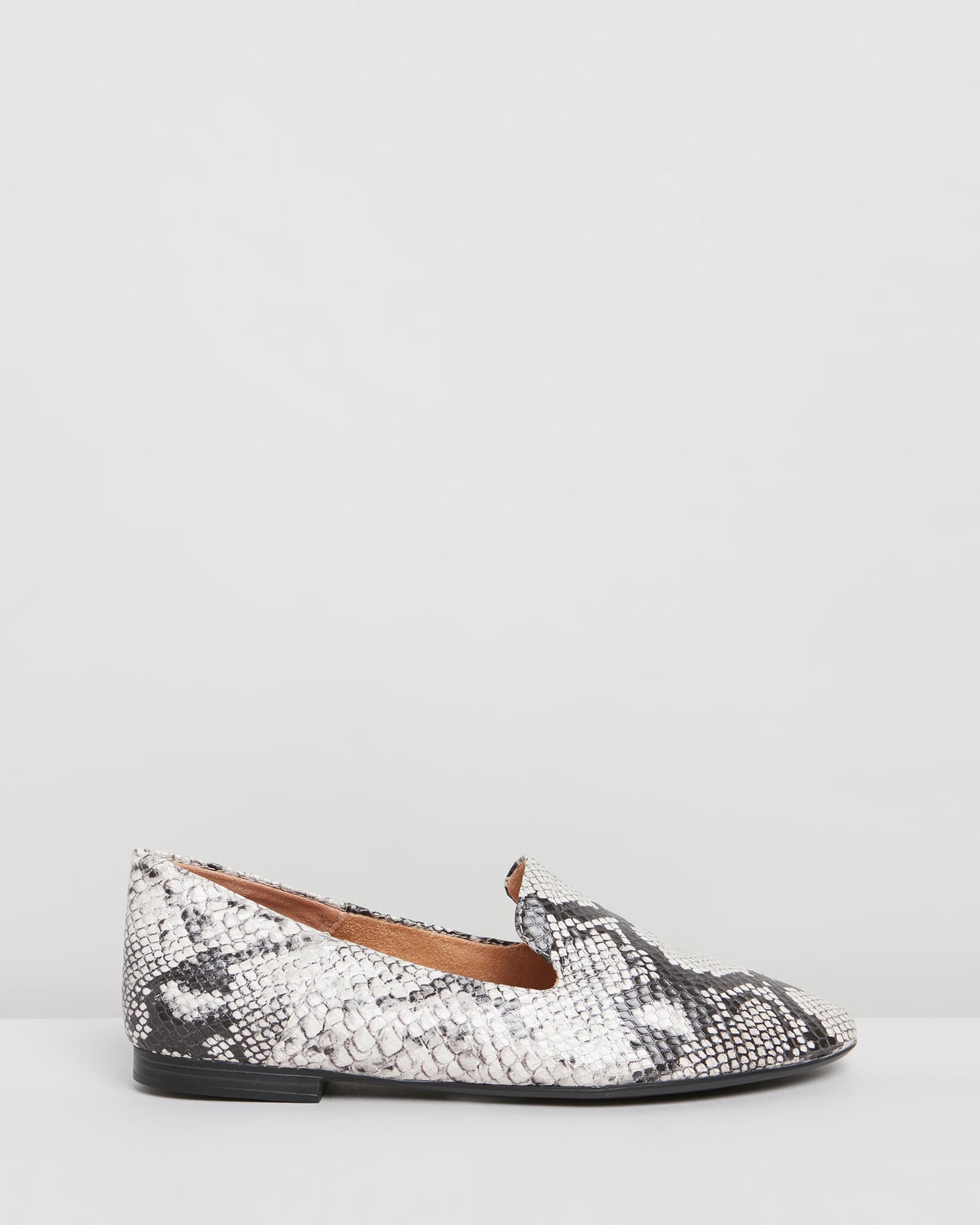 Lorna Flat - Black/White Snake