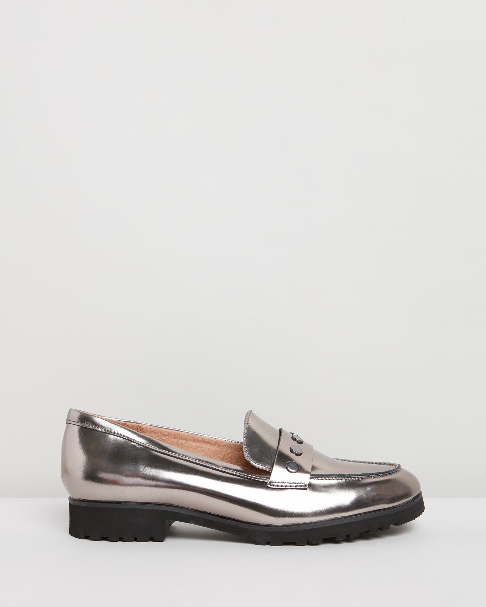 Gaia Slip-On Loafer - Pewter