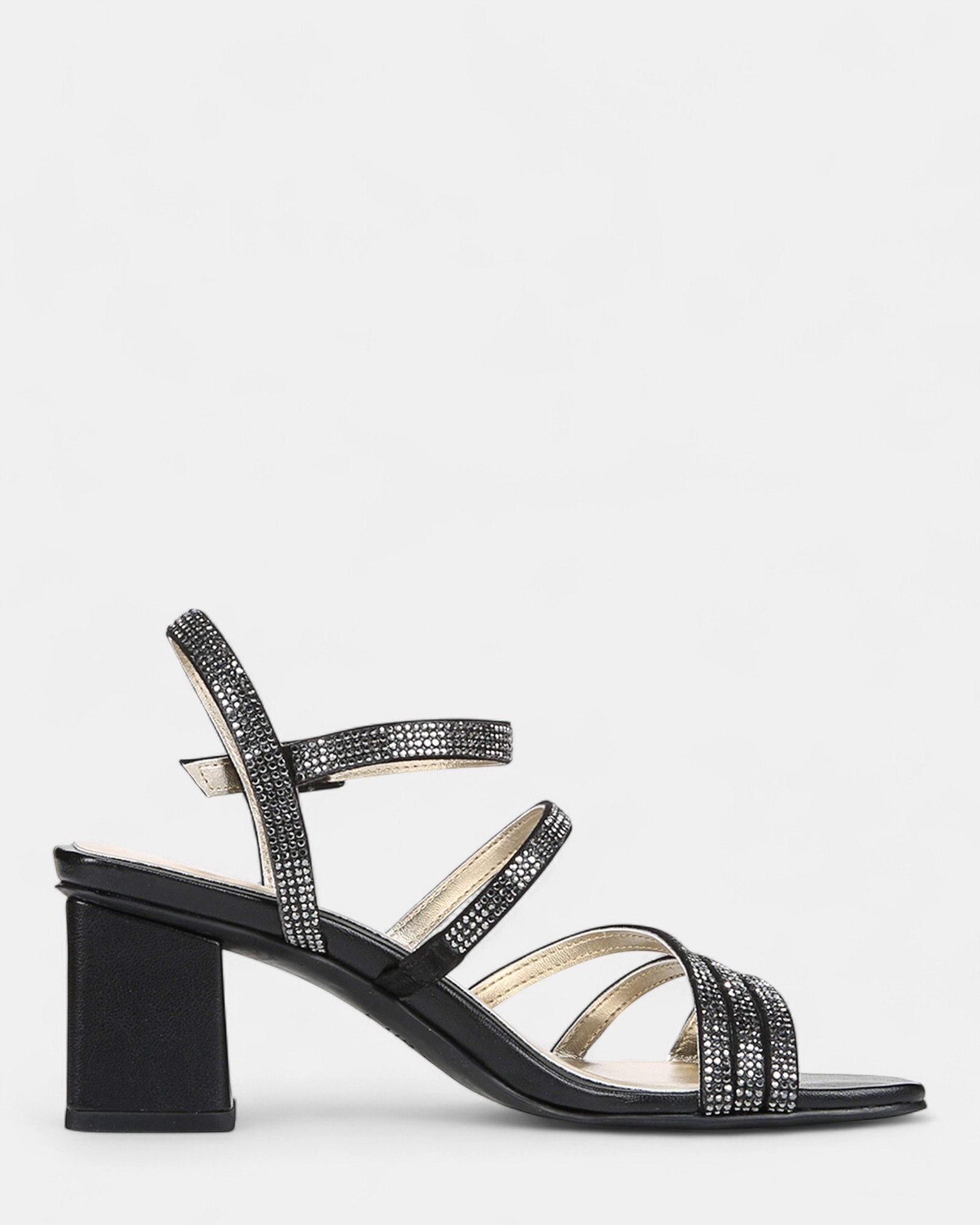 Niko Dress Sandal - Black Sparkle