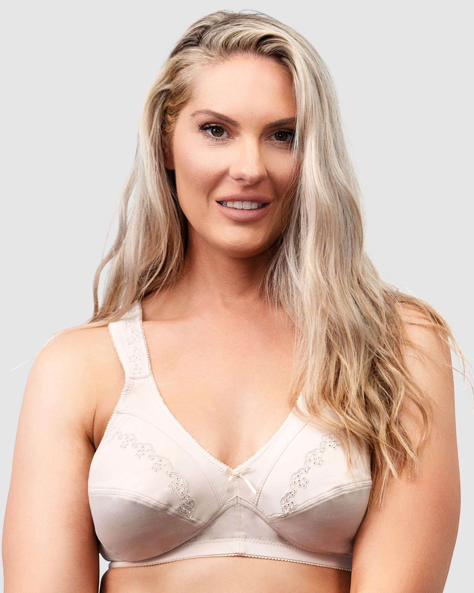 Comfortable Wide Strap Plus Size Wirefree Bra