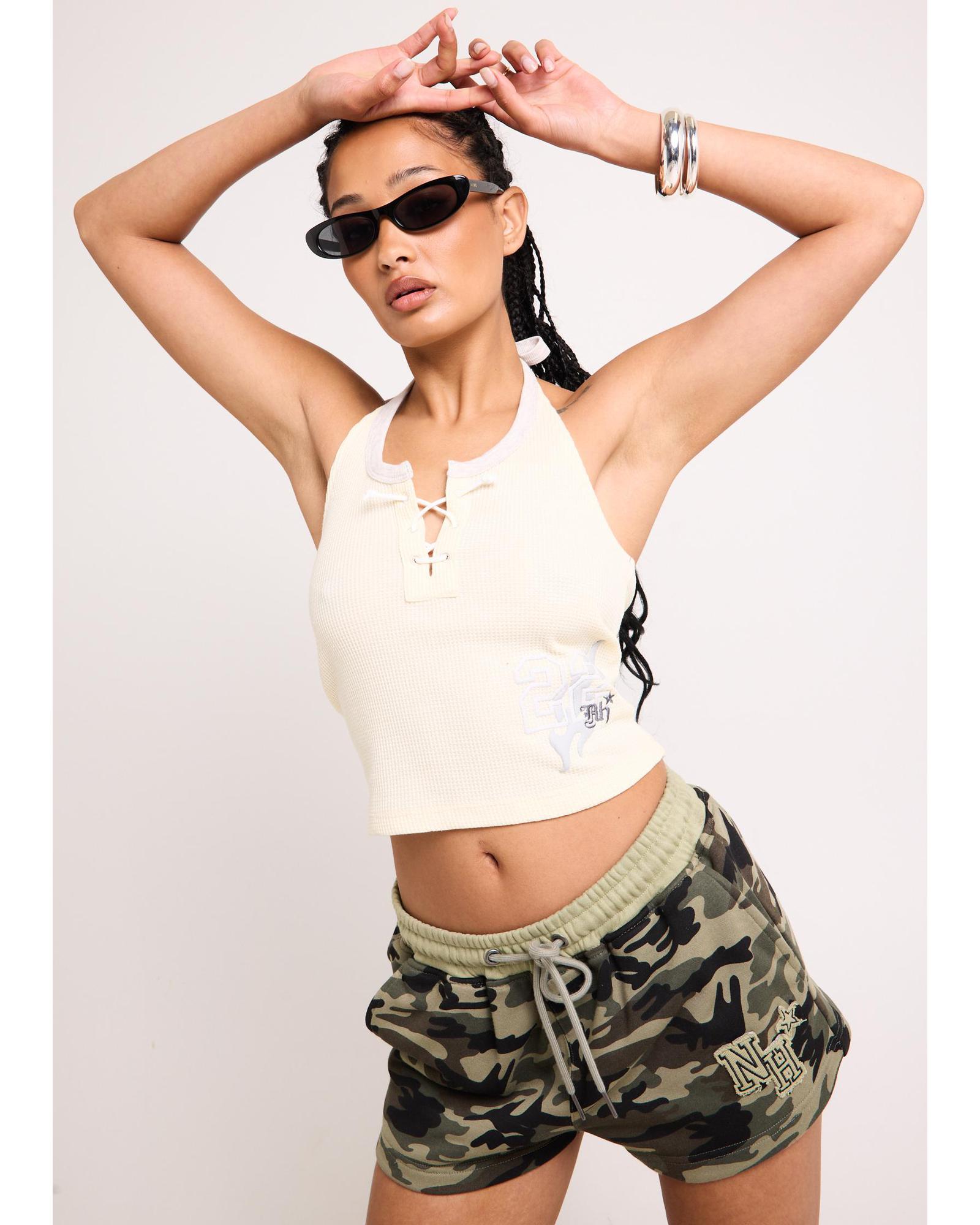 Waffle Halter Top