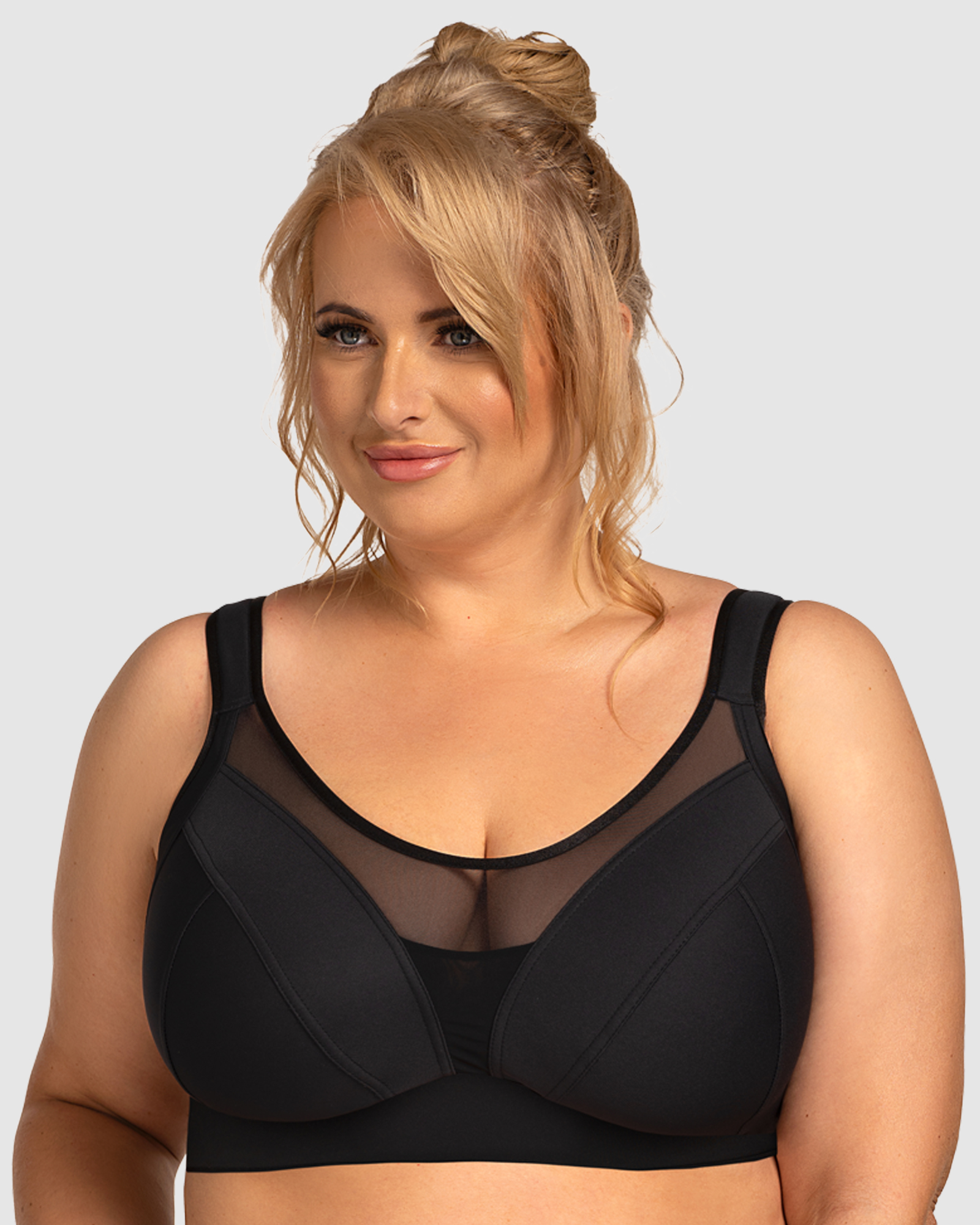Crop Top Style Full Bust Wirefree Sports Bra