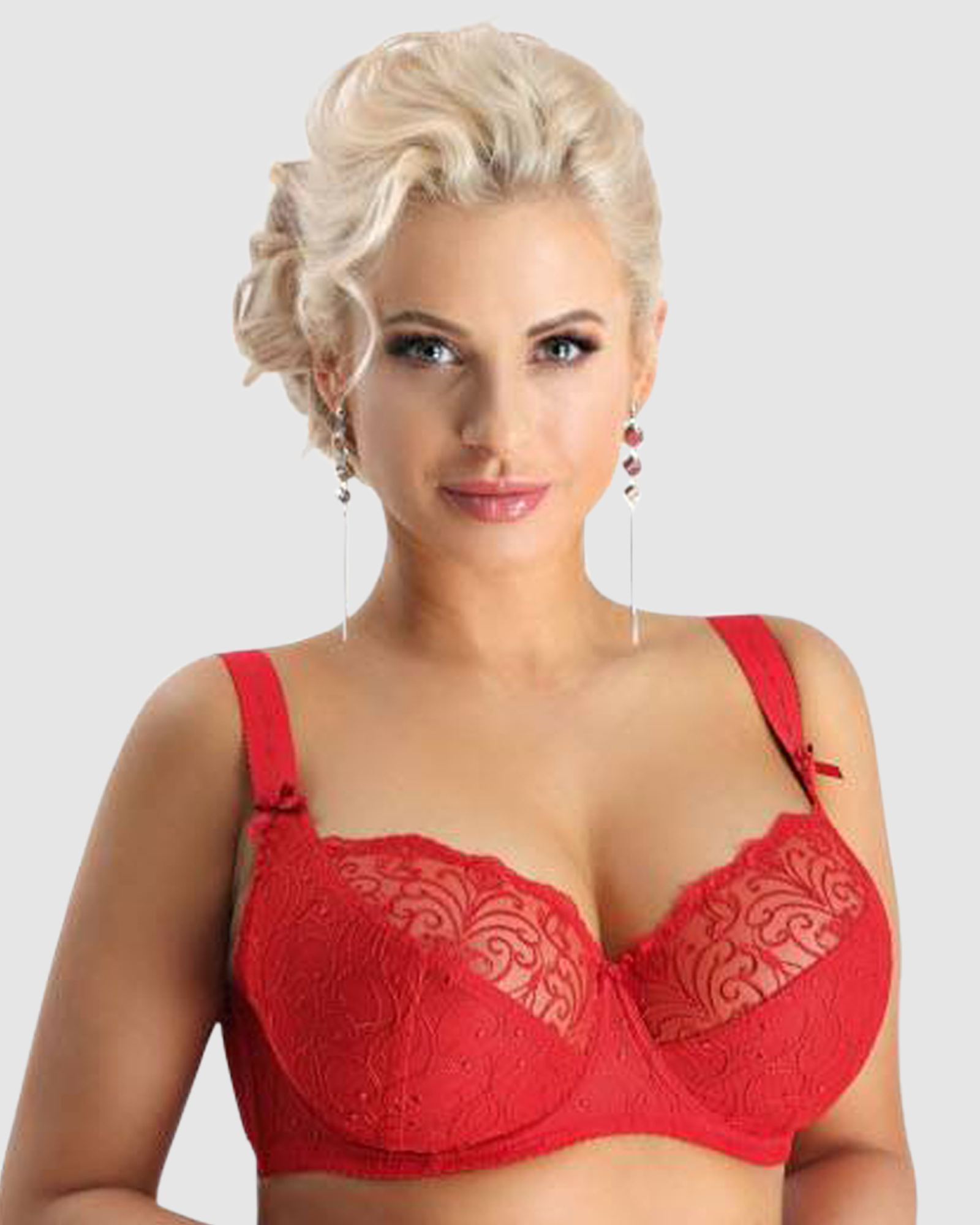 Sonata Unlined Embroidered Large Cup Wired Bra