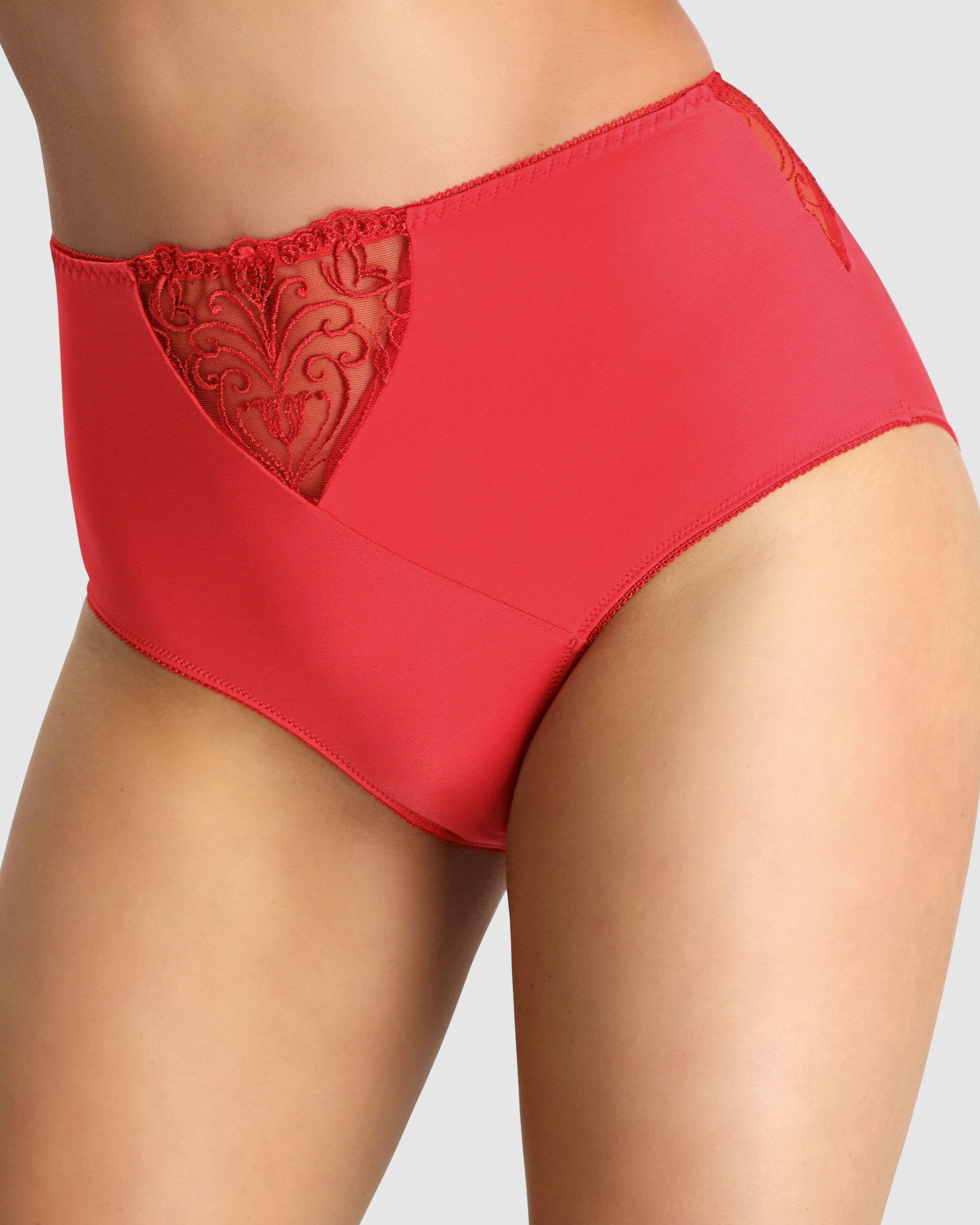 Sonata High Waist Full Cut Brief with Embroidery