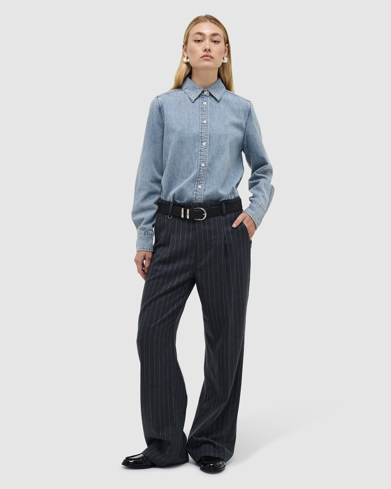 Coco Relaxed Pinstripe Pant