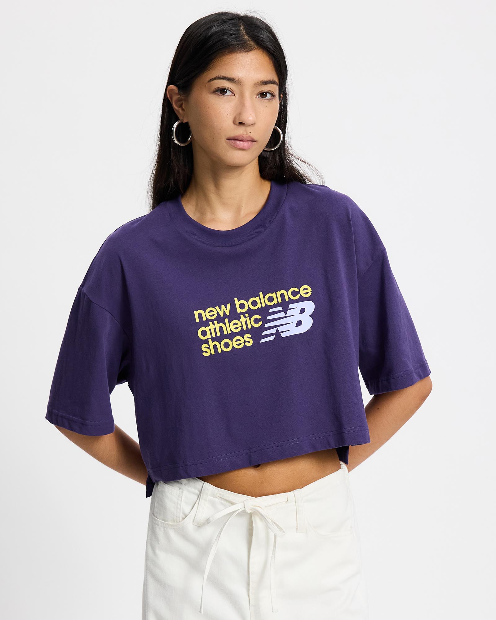 Athletics Premium Chest Logo Cropped T-Shirt