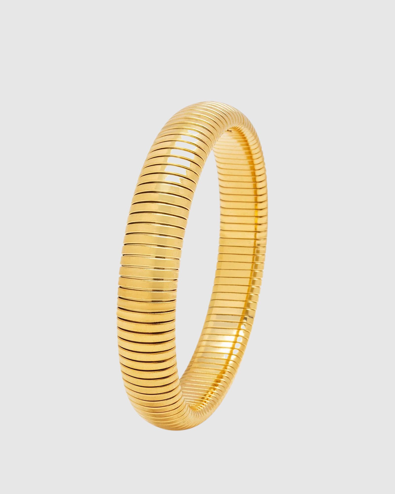 12mm Gold Stretch Bangle