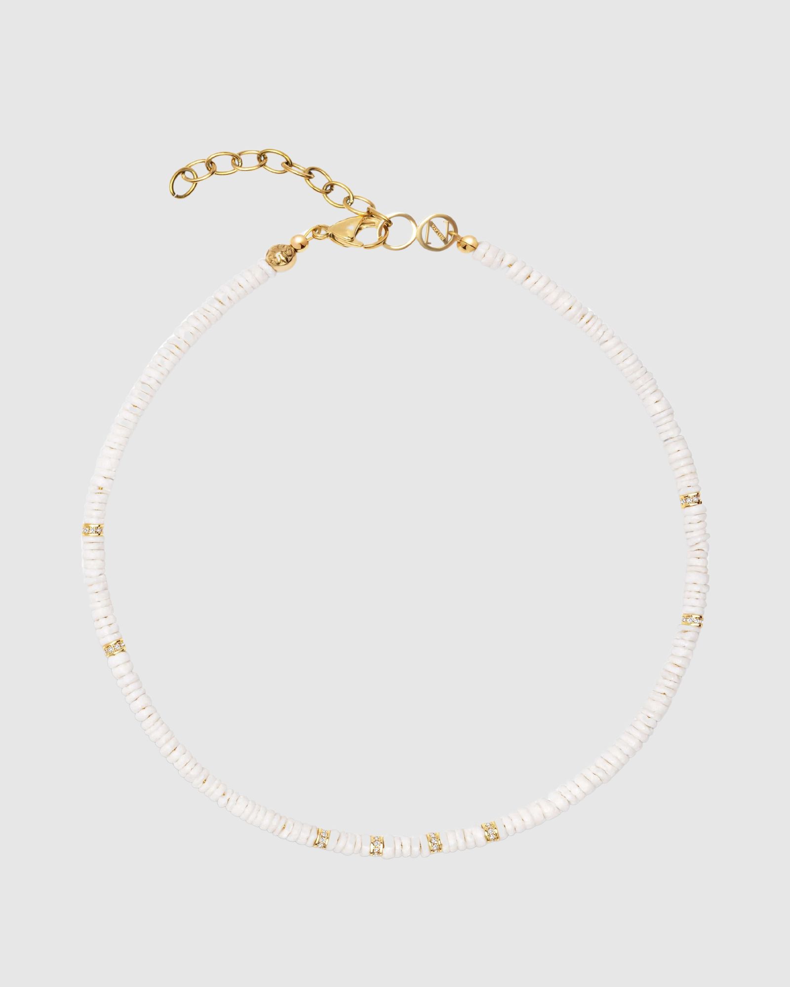 Shell Necklace with Gold Details
