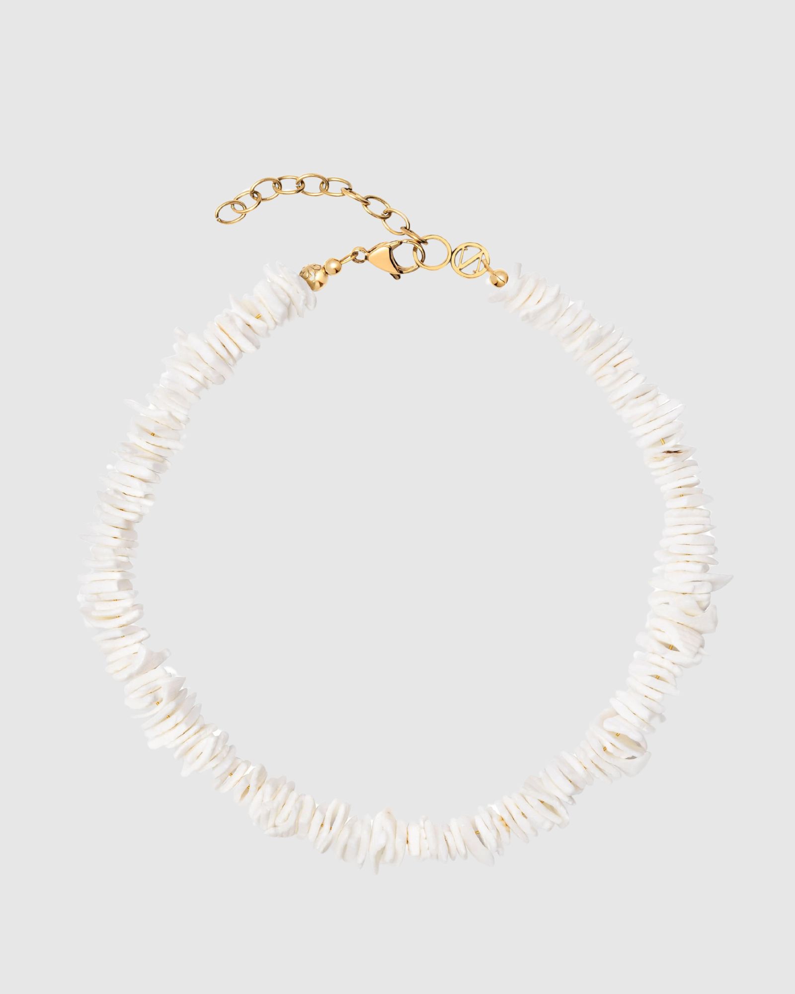 Women's White Puka Shell Necklace