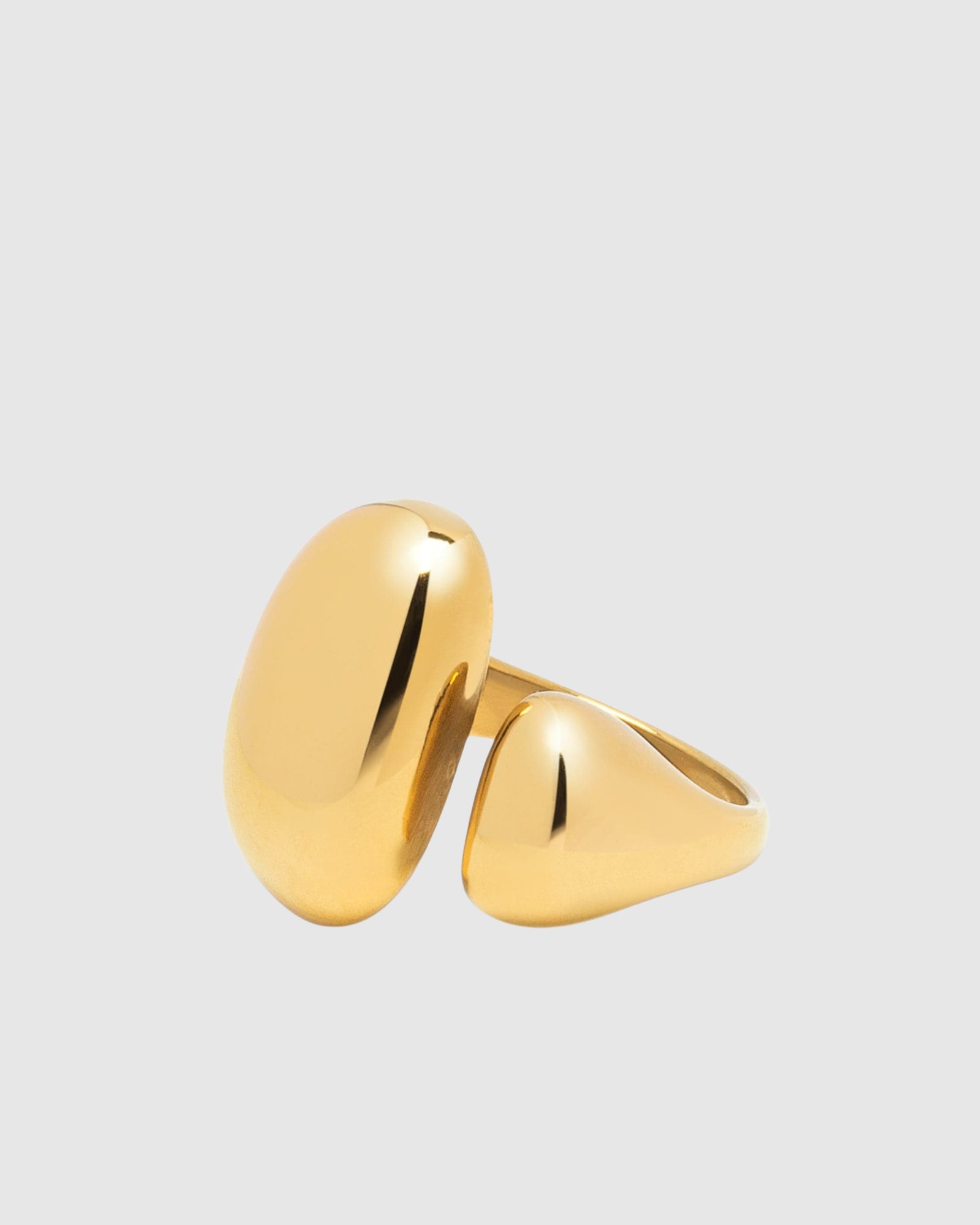 Chunky Cuff Ring in Gold