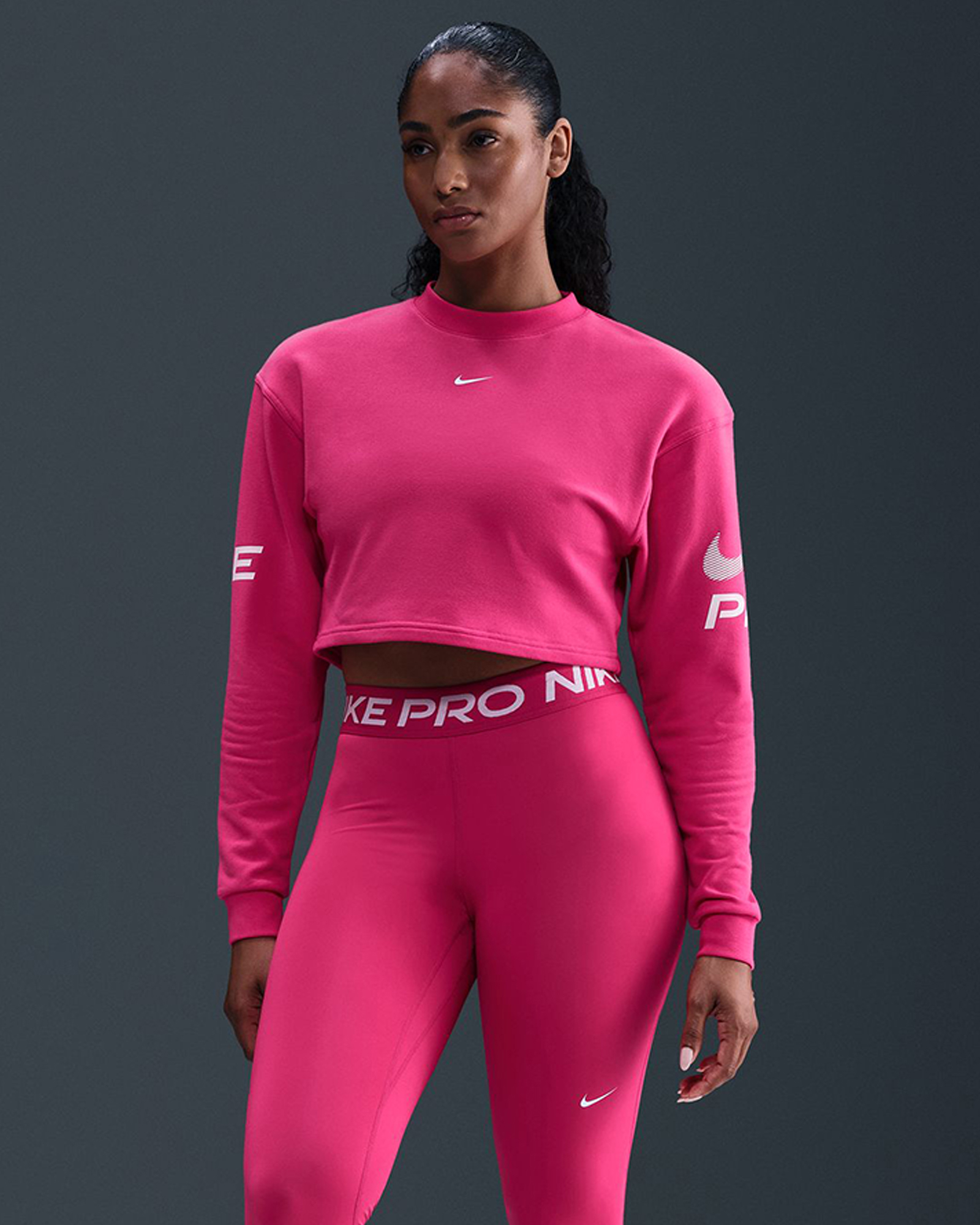 Pro Dri-FIT Loose Crew-Neck French Terry Sweatshirt