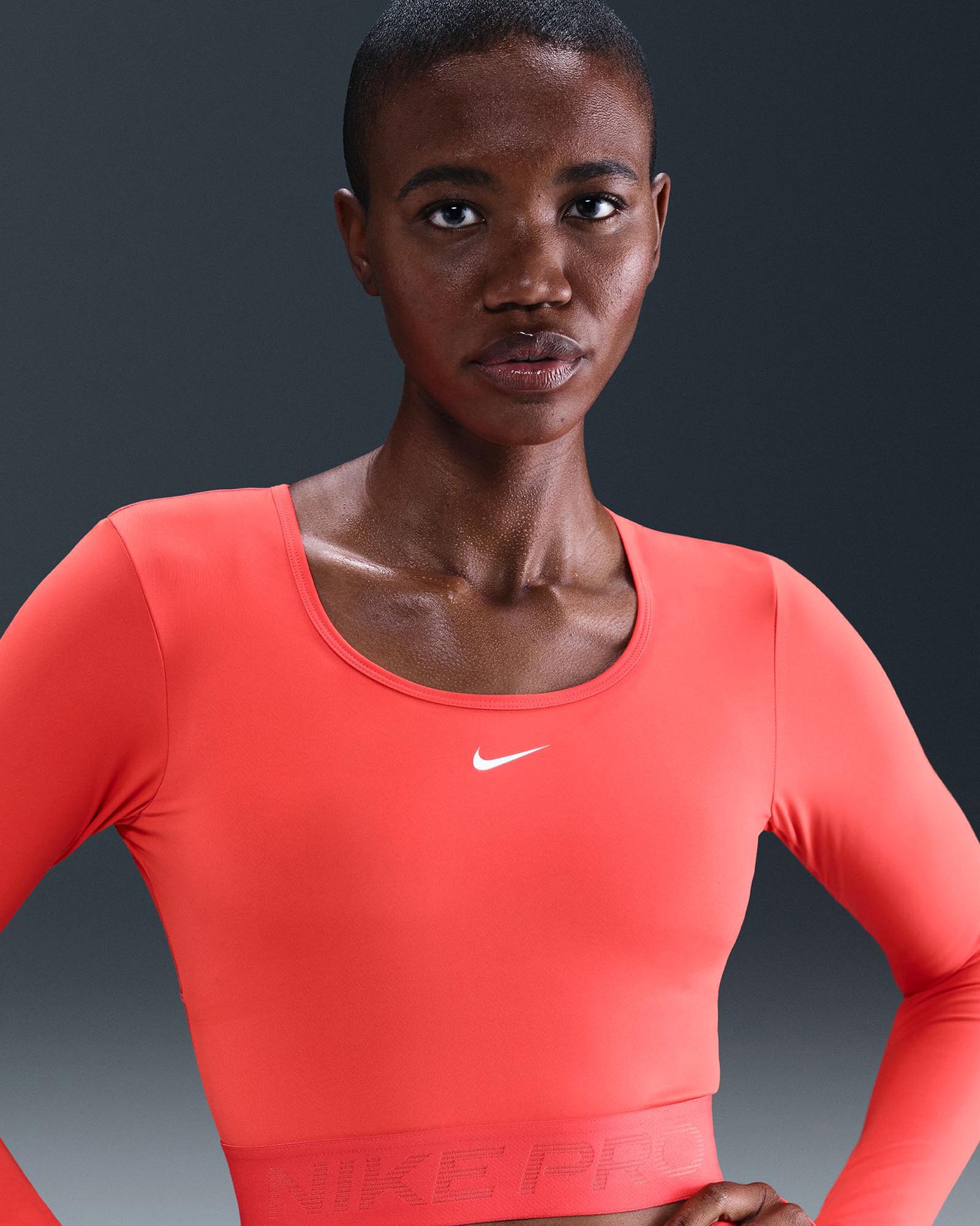 Pro Dri-FIT Cropped Long Sleeve Top