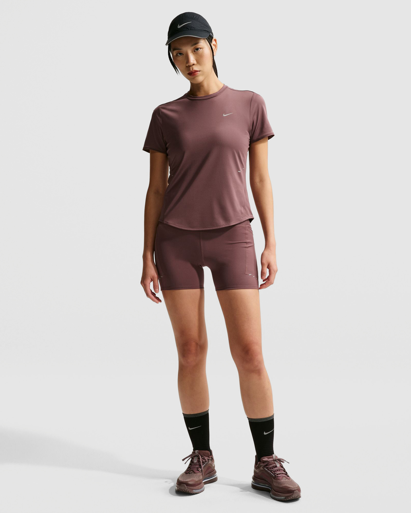 Nike Swift High-Waisted 4" Tight Running Shorts with Pockets