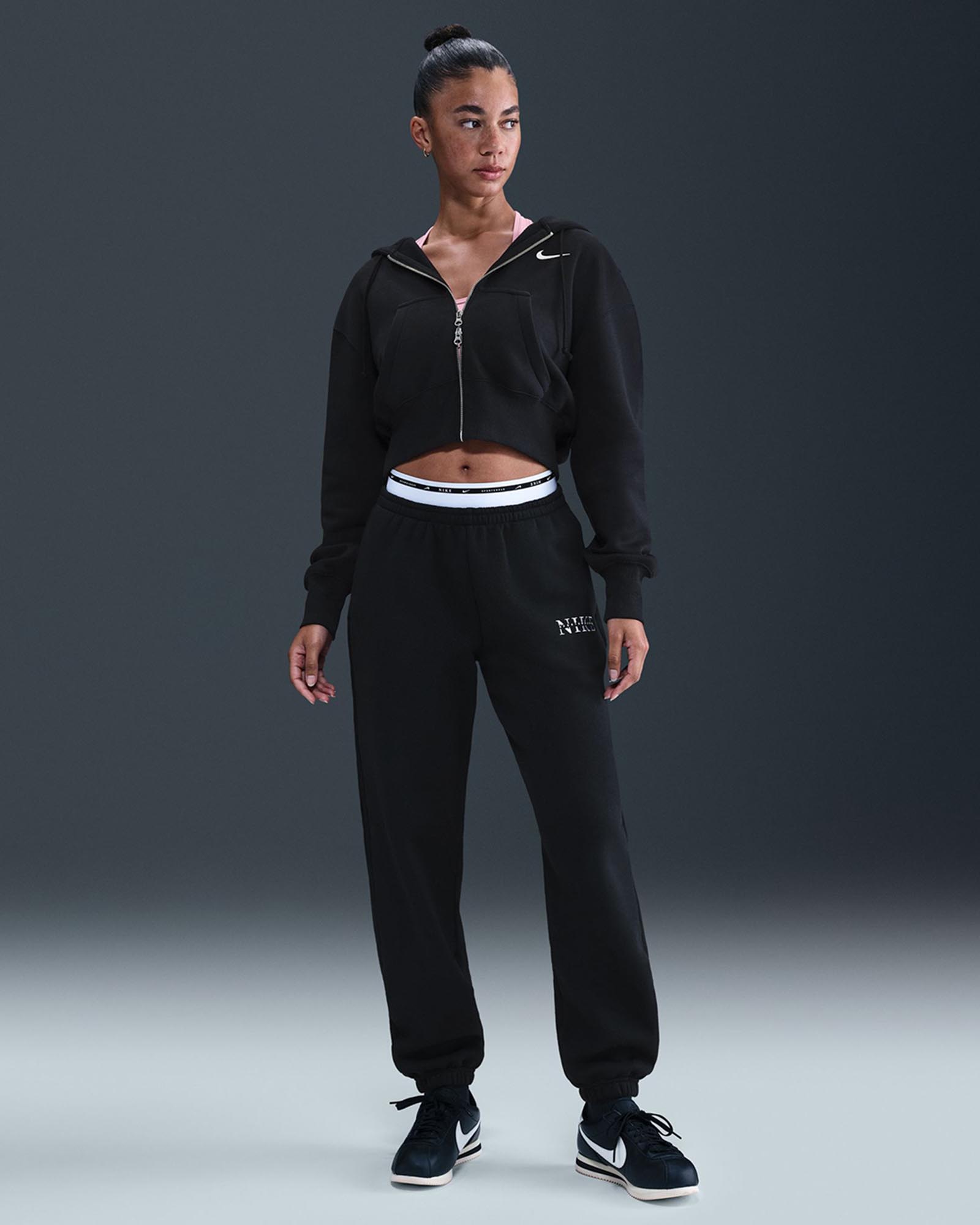 Sportswear Phoenix Fleece Loose Full-Zip Cropped Hoodie