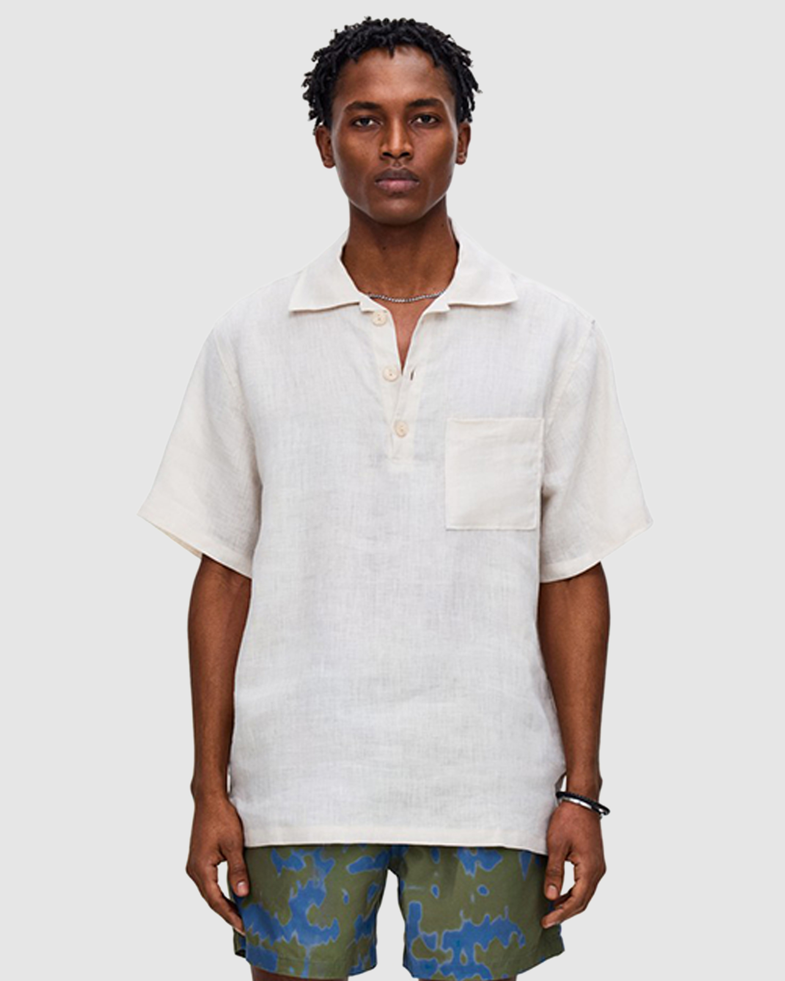 Beige Girona Linen Shirt
