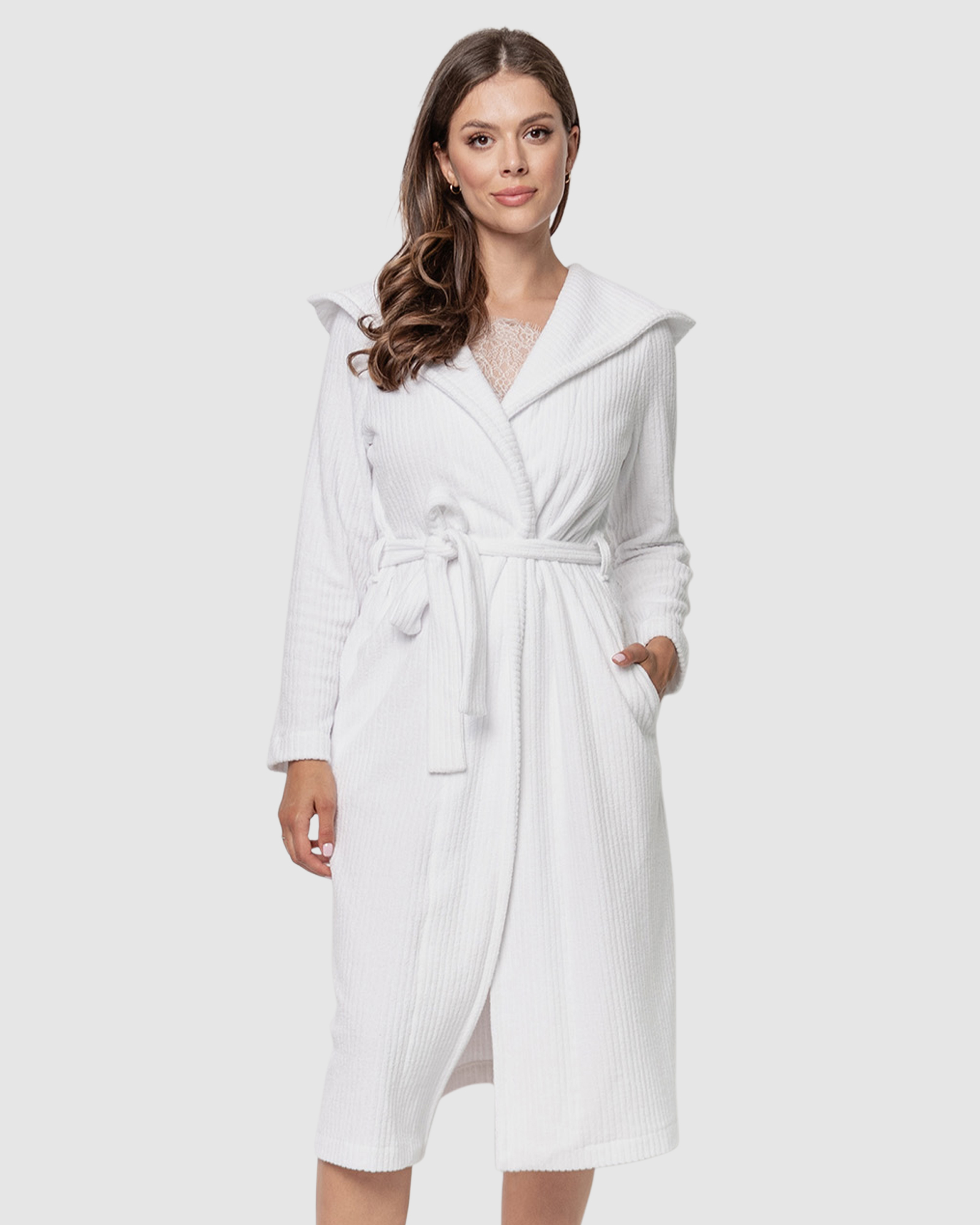 Soft Terry Cotton Robe with Hood