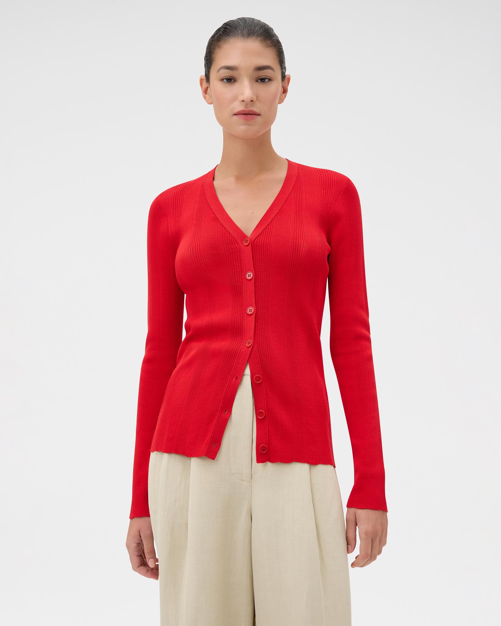 Ribbed Cardigan