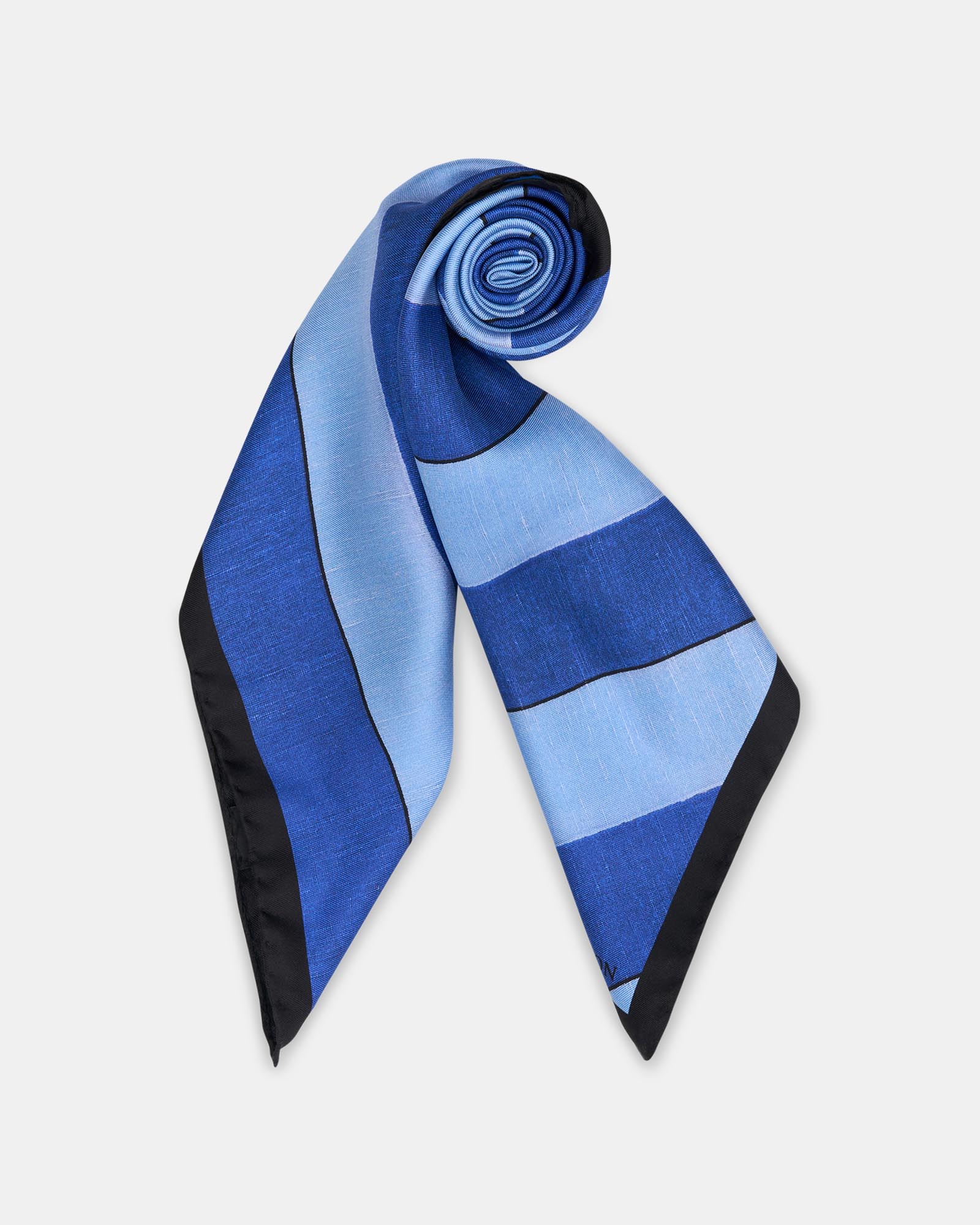 Slub Silk Stripe Scarf