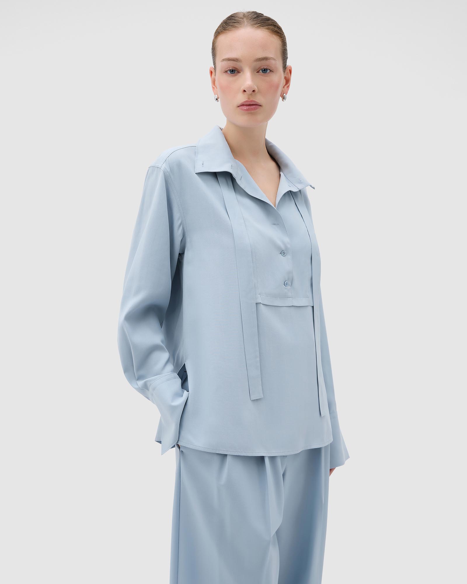 Half Placket Button Shirt