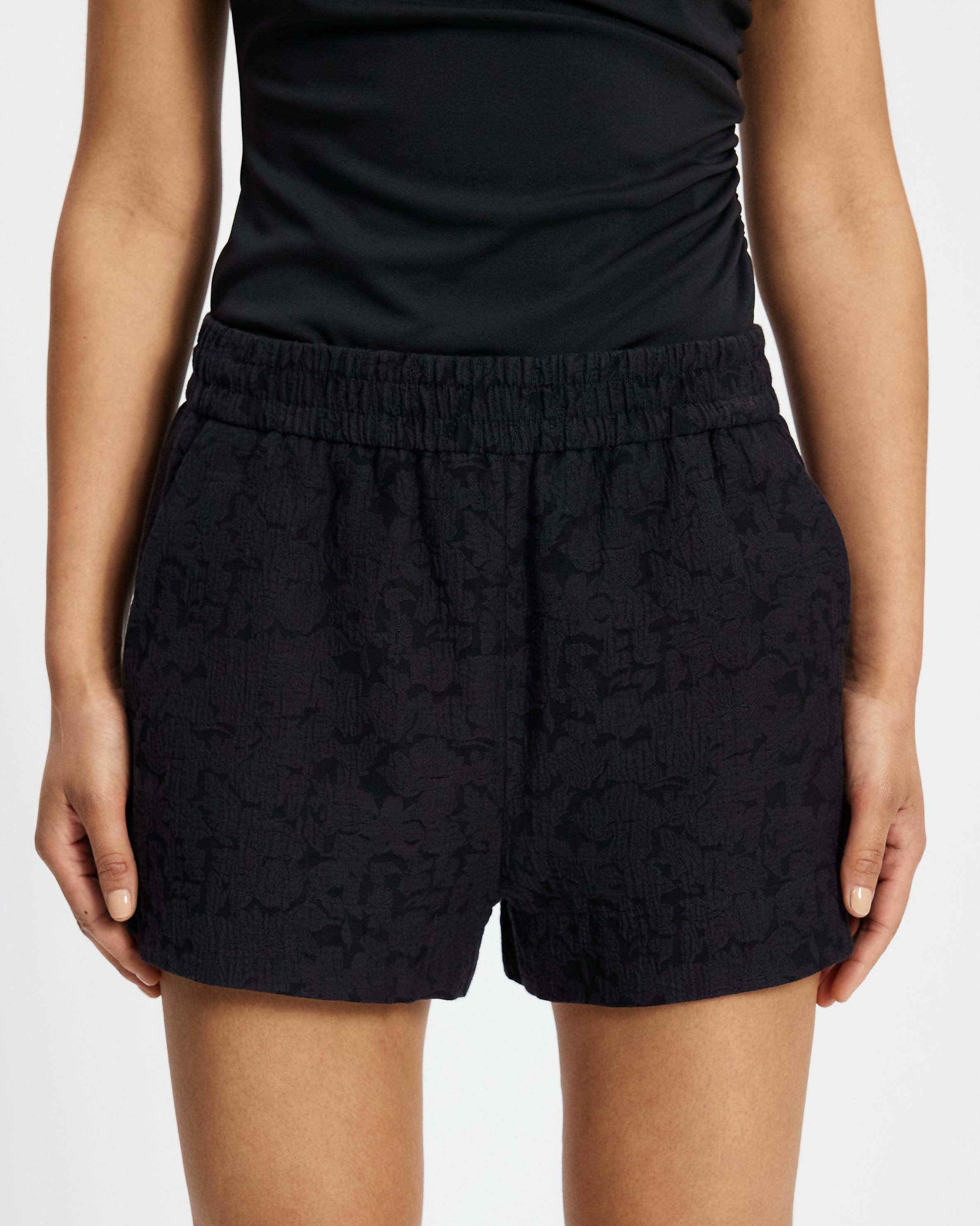 Pull-On Jacquard Shorts