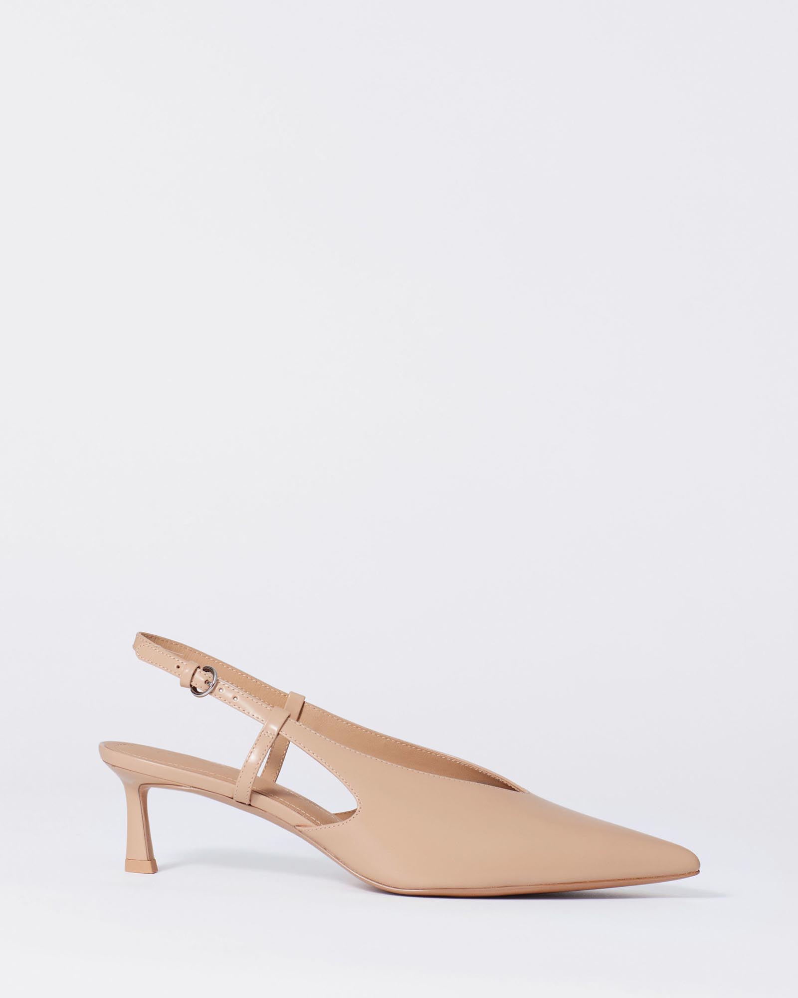 Classic Leather Slingback Pumps