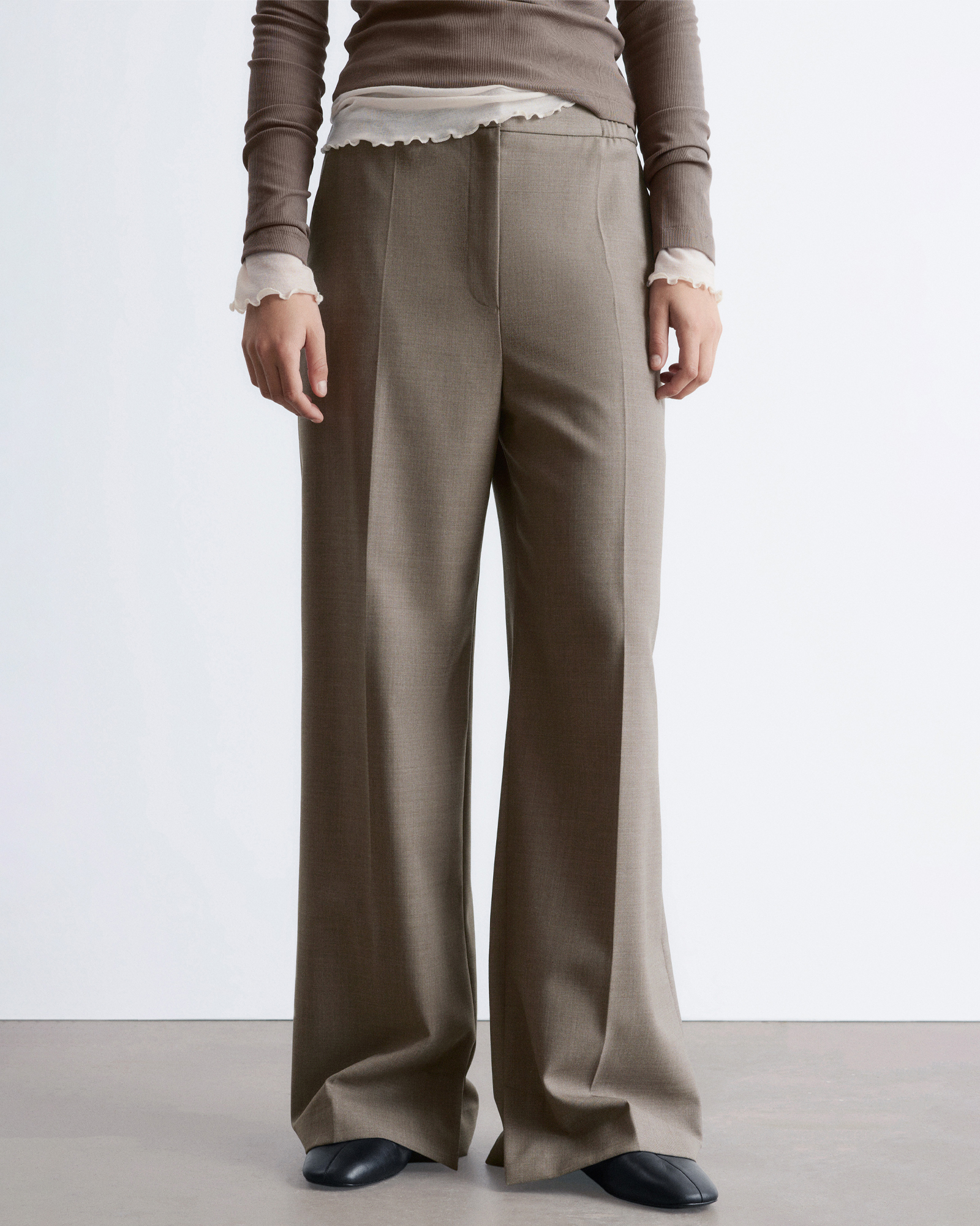 Wool Press-Crease Trousers
