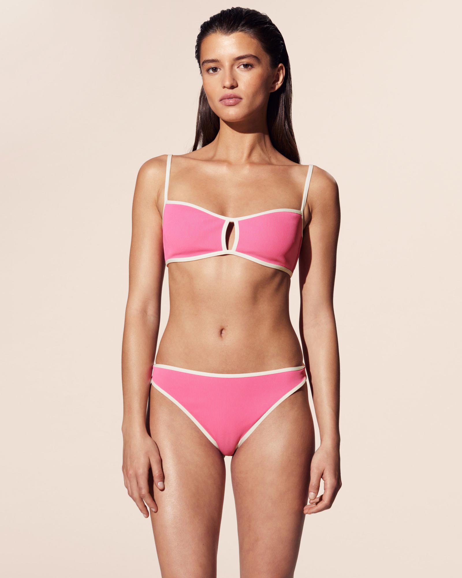 Contrast-Trim Bikini Briefs