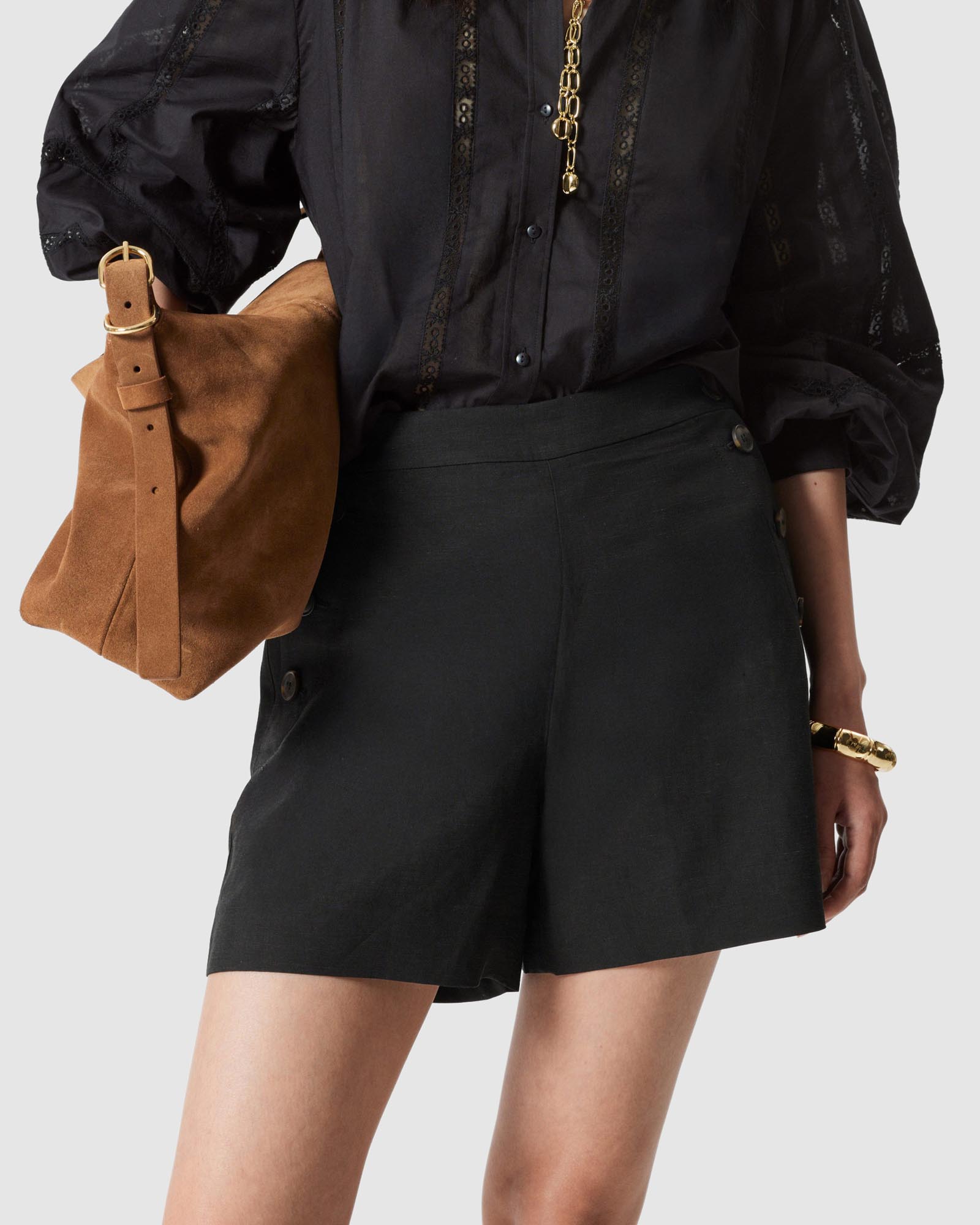 Buttoned Sailor Shorts