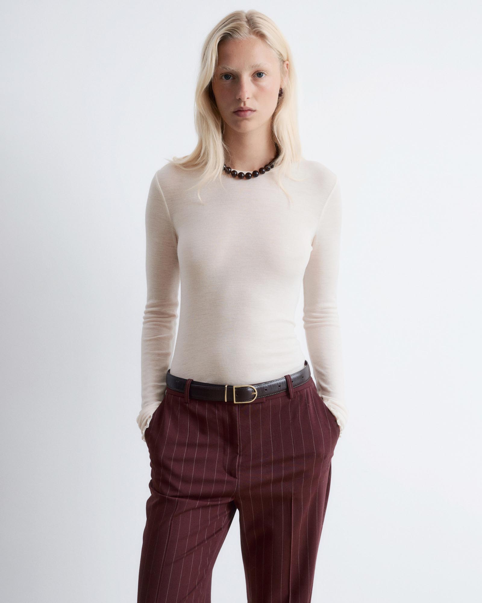Long-Sleeve Wool Top