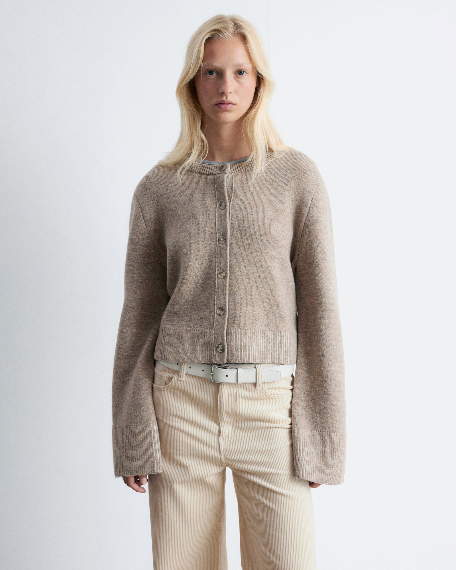 Cropped Boxy Cardigan