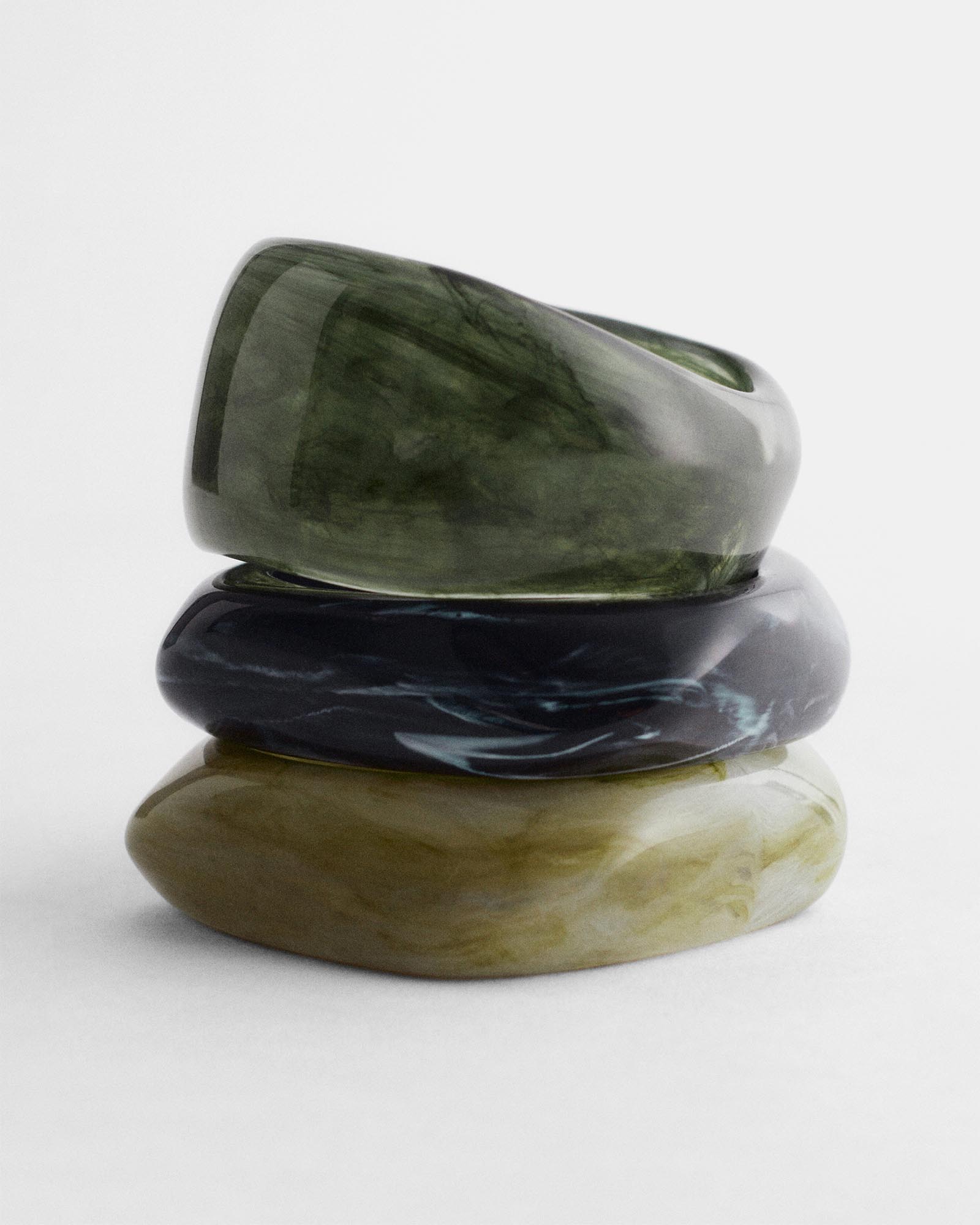 Marbled Bangle Set