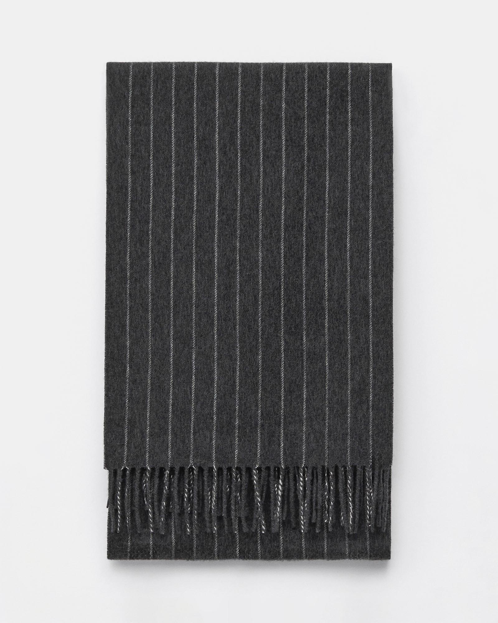 Cashmere-Blend Fringed Blanket Scarf